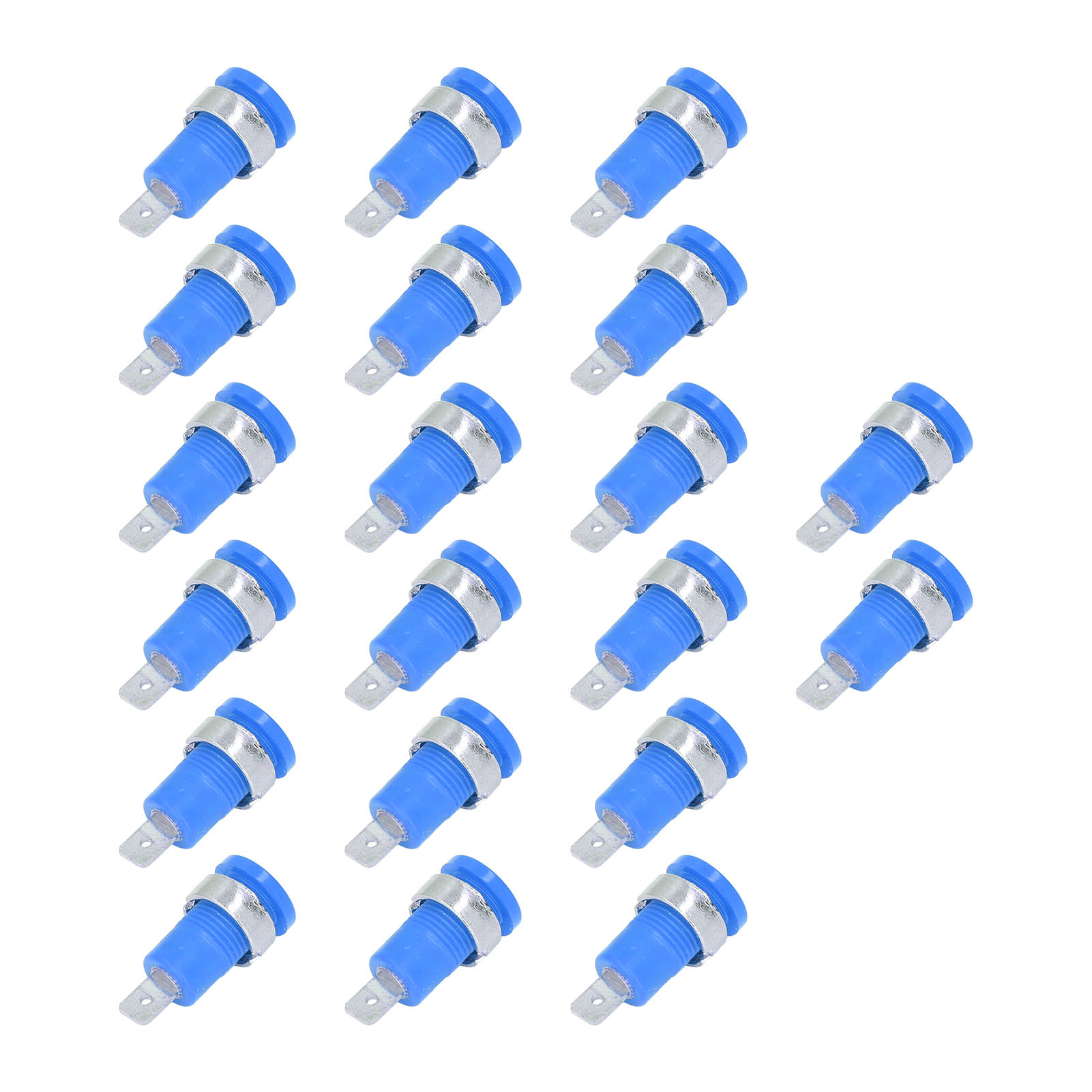 20 Stück Bananenstecker 4 Mm, Starke Verbindungen, Korrosionsbeständig, Gute Leistung, Elektrisches Prüfzubehör, Blau