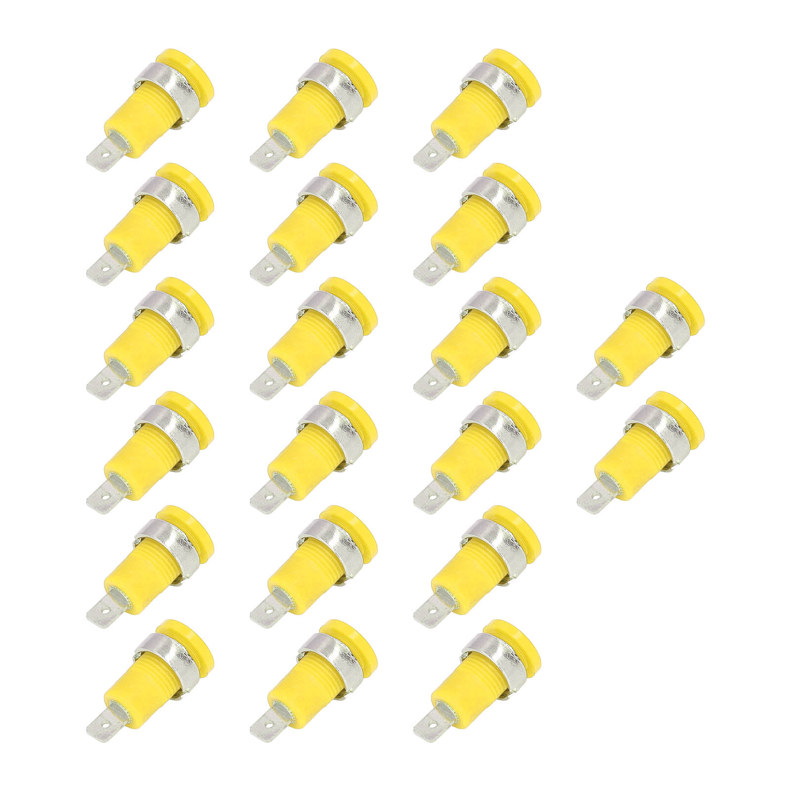 20 Stück Bananenstecker 4 Mm, Starke Verbindungen, Korrosionsbeständig, Gute Leistung, Elektrisches Prüfzubehör, Gelb