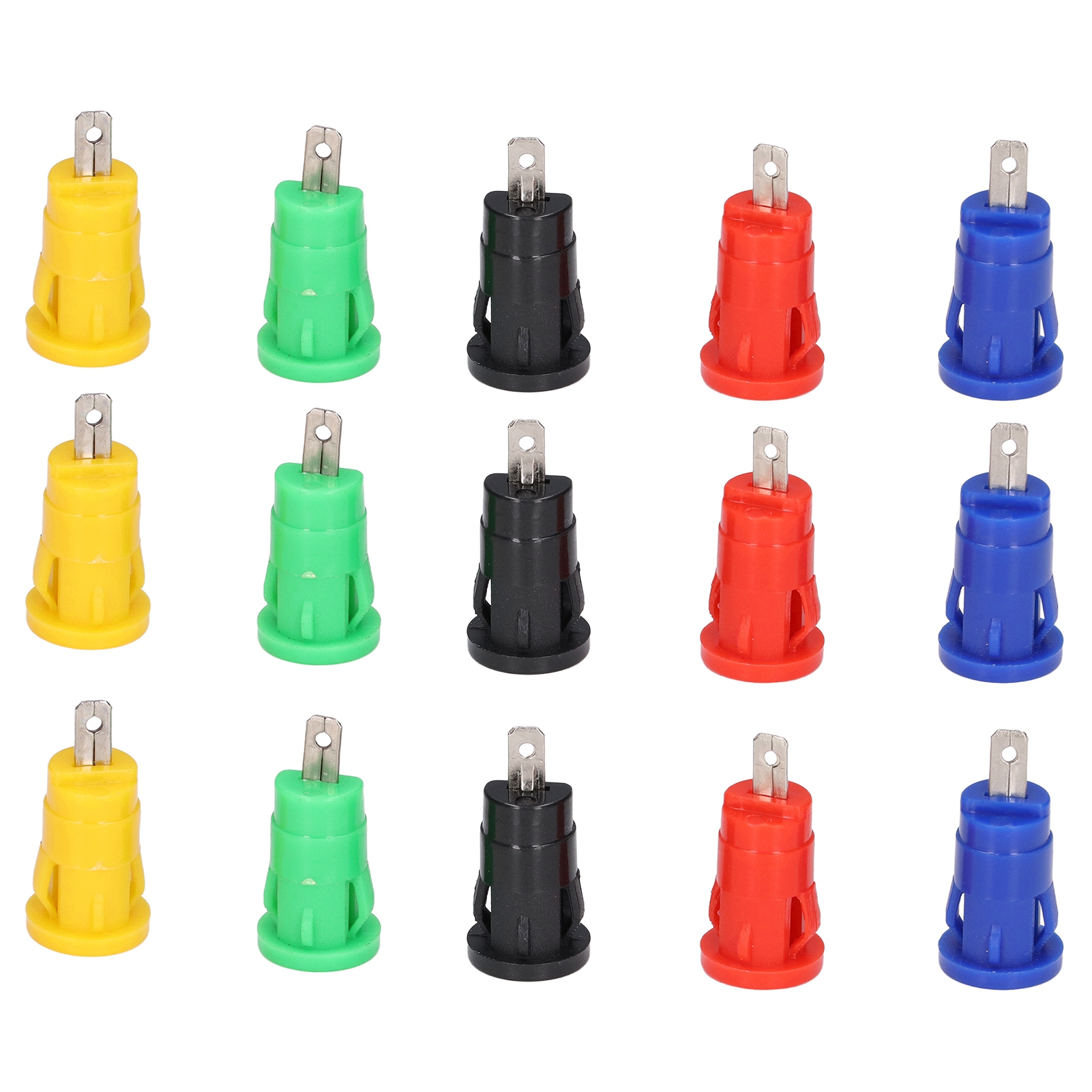 10 Paar Bananenstecker 4 Mm, Sicherheitsausführung, Gute Übertragungseigenschaften, Korrosionsbeständigkeit, Zubehör Für Elektrische Prüfungen