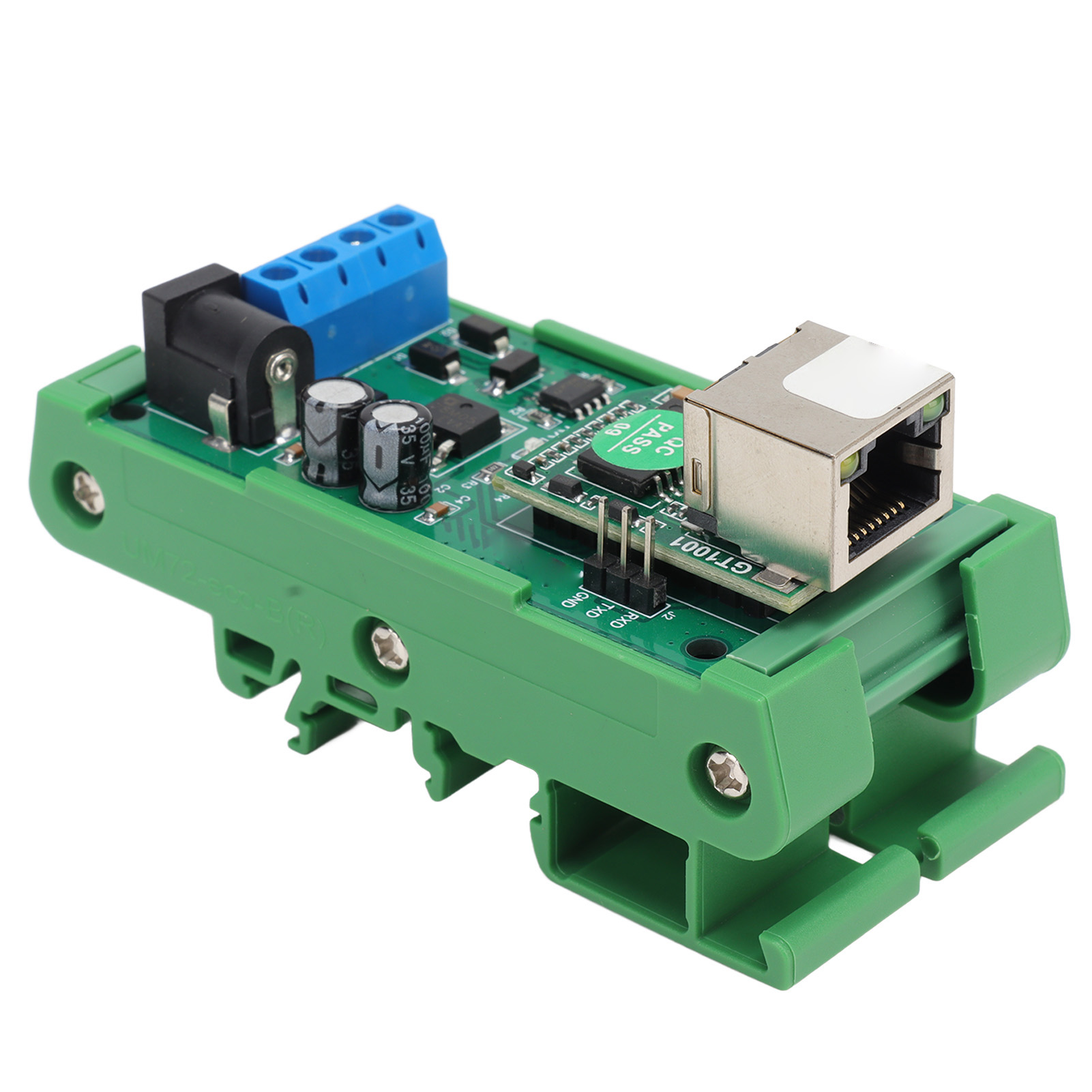 Ethernet-zu-rs485-konverter 9600 Bps, Tvs-überspannungsschutz, Rs485 Rtu Tcp-zu-ethernet-udp-tcp-modul, 12 V Mit Gehäuse