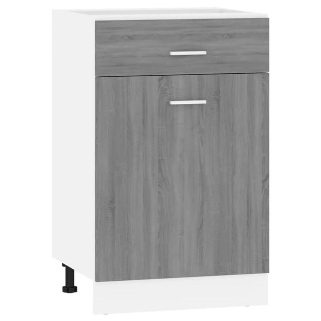 vidaXL Unterschrank mit Schublade Lyon Grau Sonoma 50x46x81,5 cm 815574