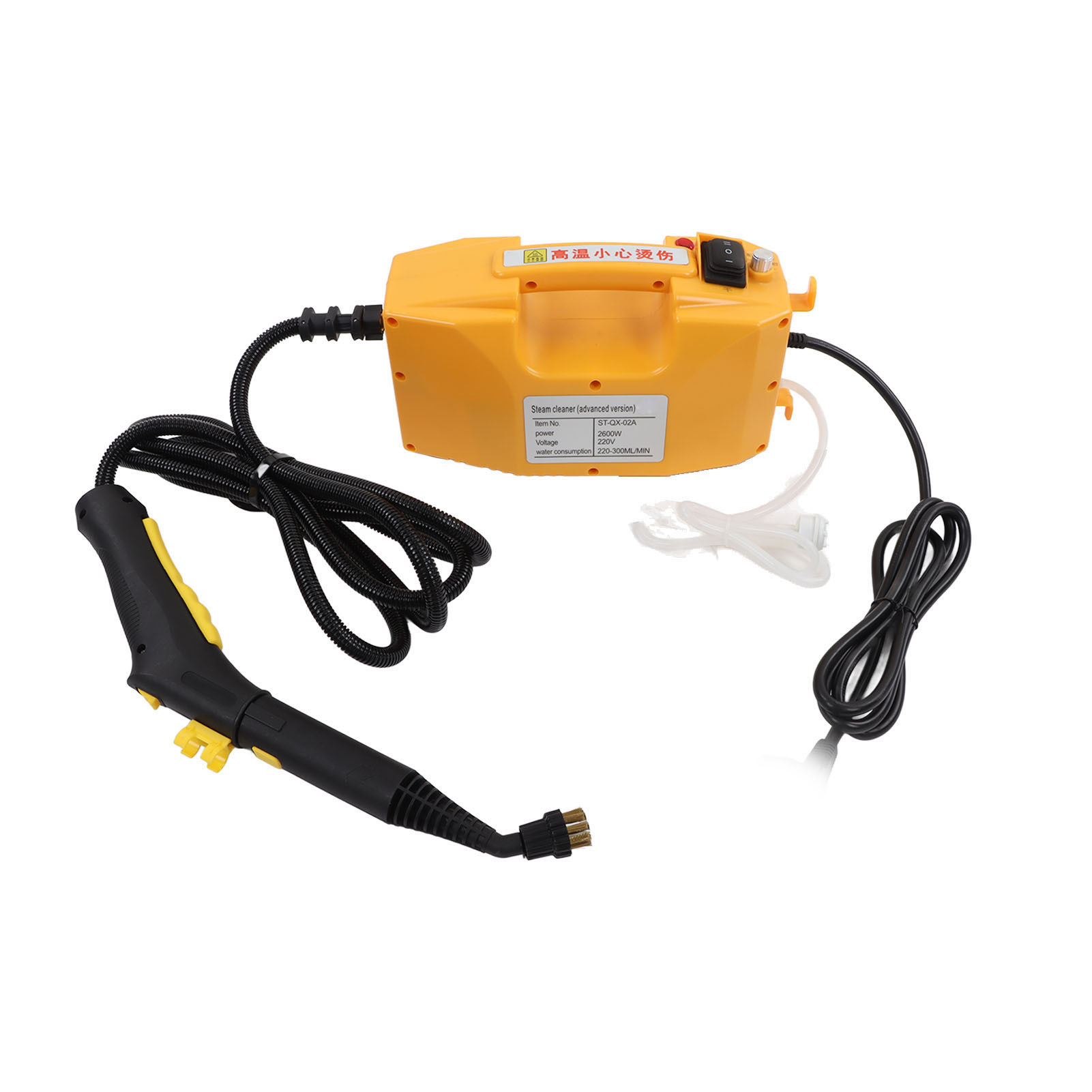 Dampfreiniger Mit 115 °c-kalttemperatur, Auslaufschutz, Multifunktionales Handdampfreinigungsgerät, 2600 W, Eu-stecker 220 V