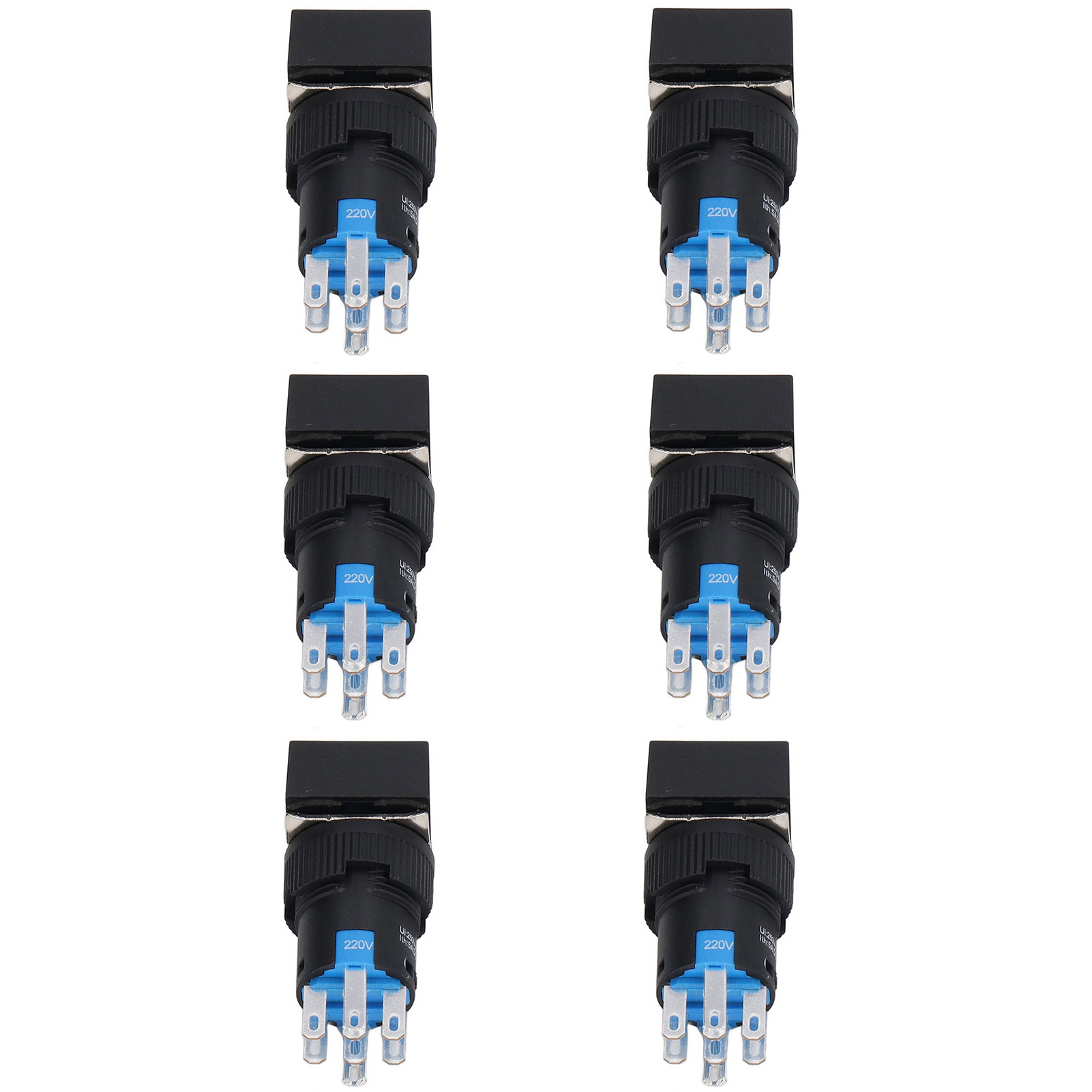 25-teiliges Set Selbstverriegelnder Drucktaster (220 V, 5 A) Für Industriemaschinen