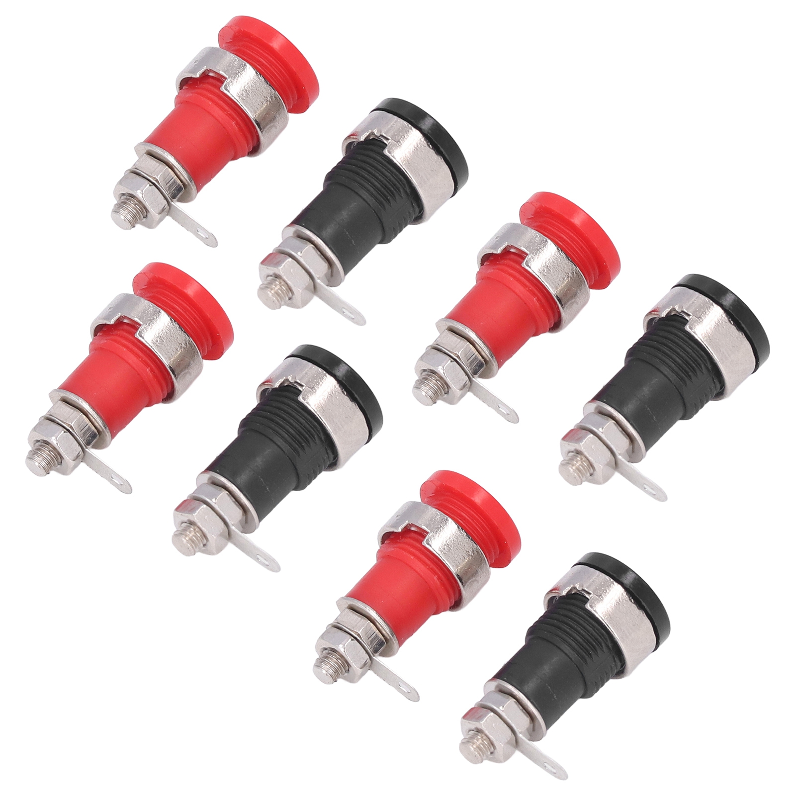 10 Paar/set 4-mm-bananenstecker-buchsen-anschlussklemmen, Korrosionsbeständige Bananenstecker-adapterbuchse