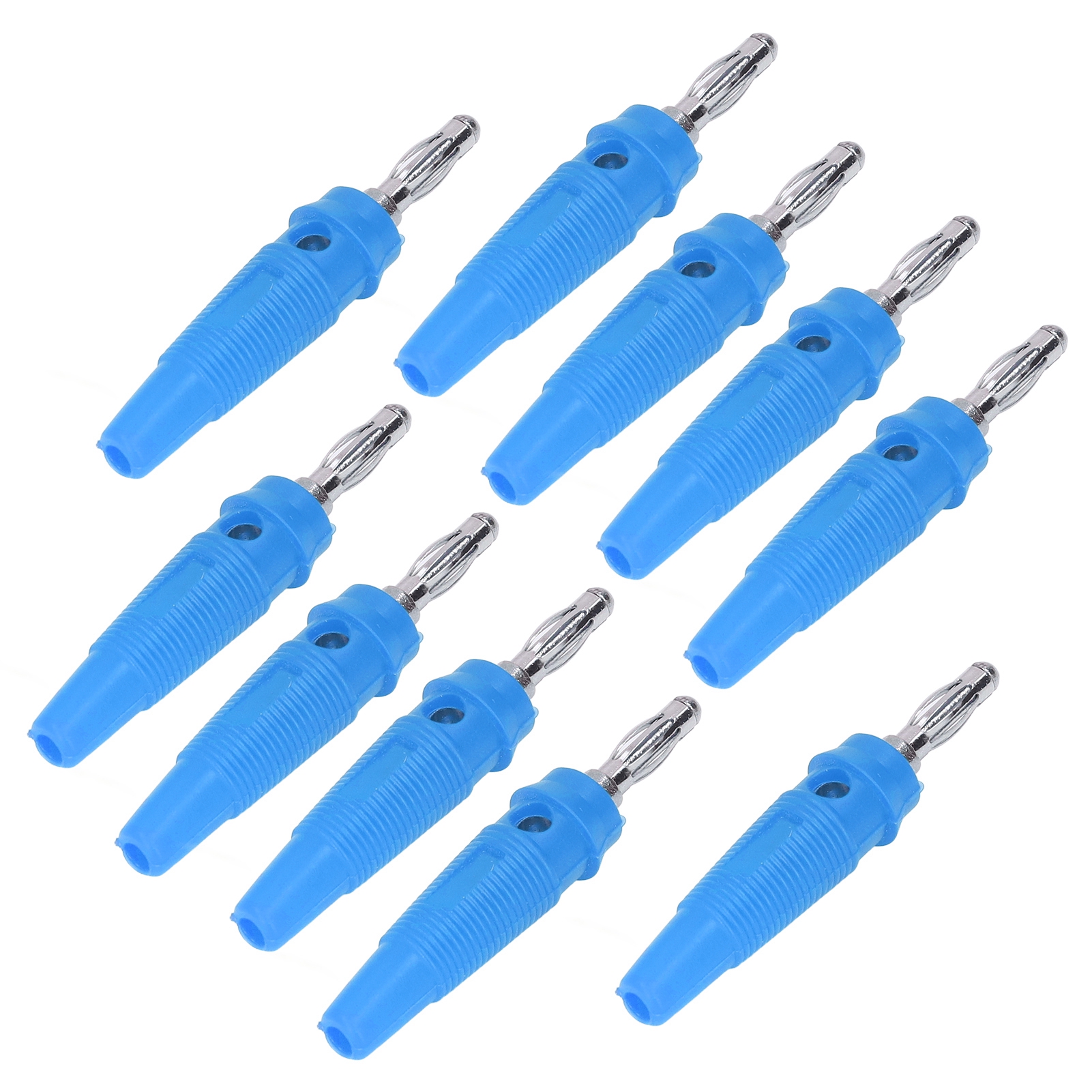 10 Stück/set 4-mm-bananenstecker-buchsenanschluss Für Schweißgeräte Und Ladegeräte (blau)