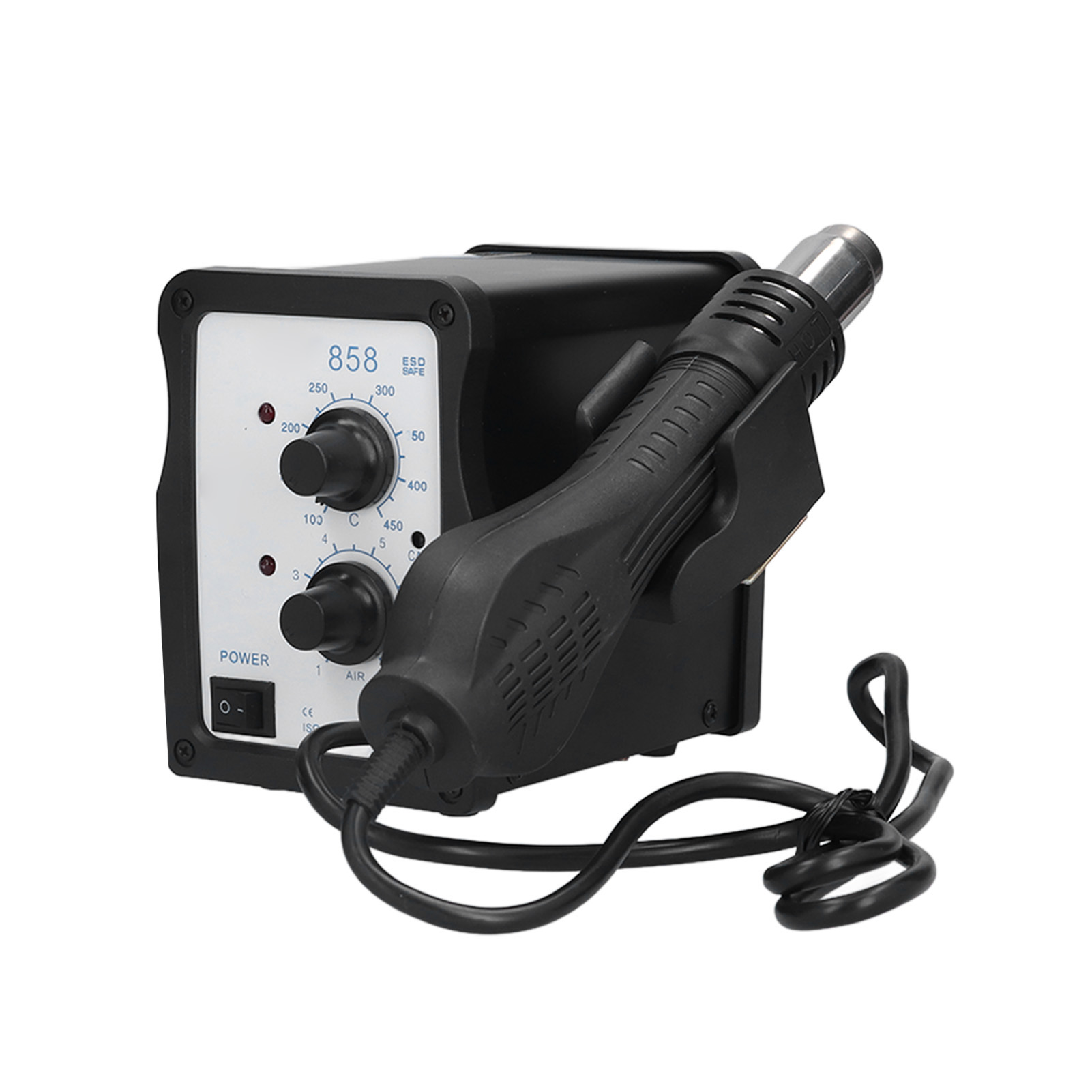Smd-lötstation Mit Digitaler Led-anzeige, Heißlufttrocknung, Eu-stecker, 220 V Ac