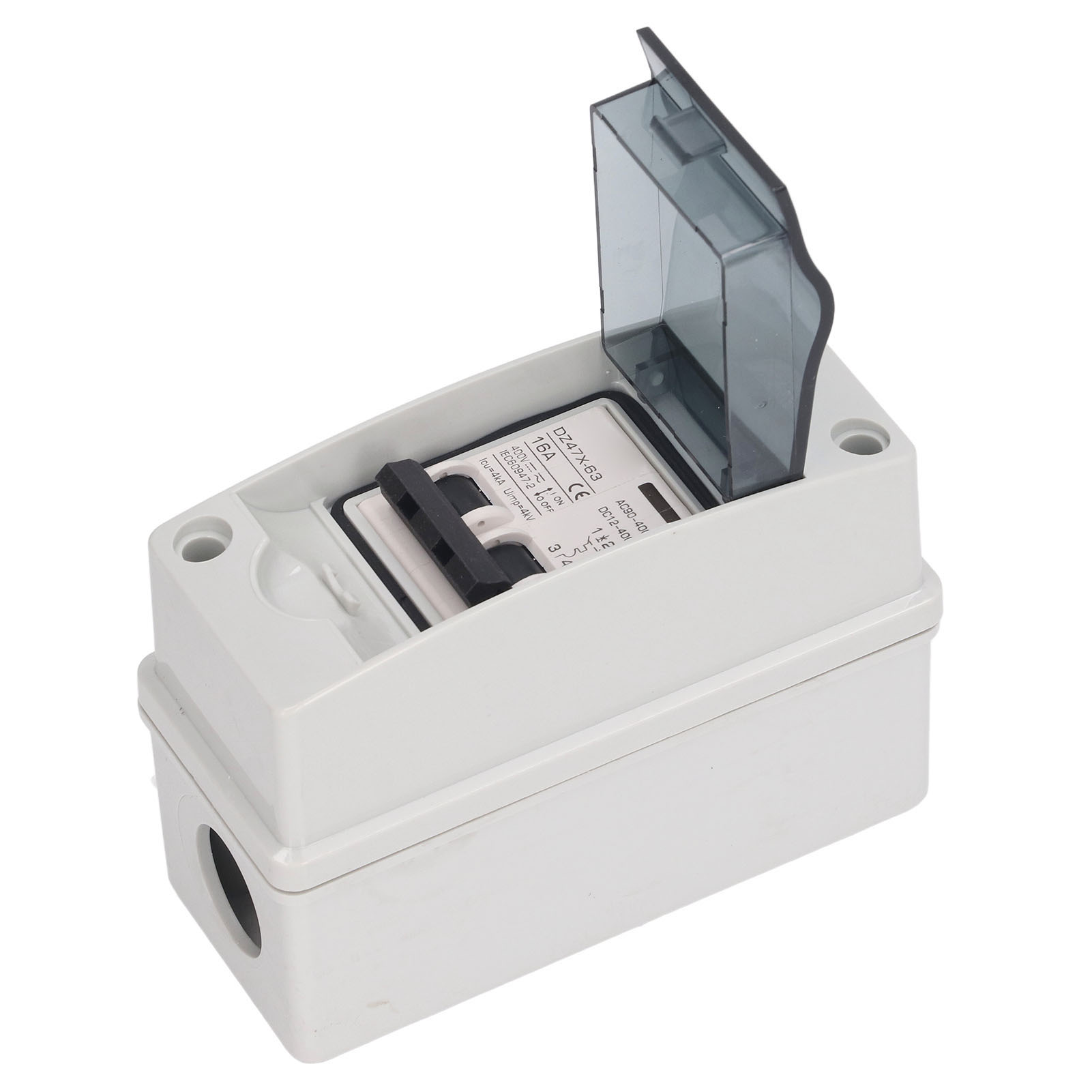 2-poliger 16-a-leistungsschalter, Ip65 Wasserdicht, Für Photovoltaik-solaranlagen, Mit Verteilerkasten, Dc 12–400 V, Ac 90–400 V