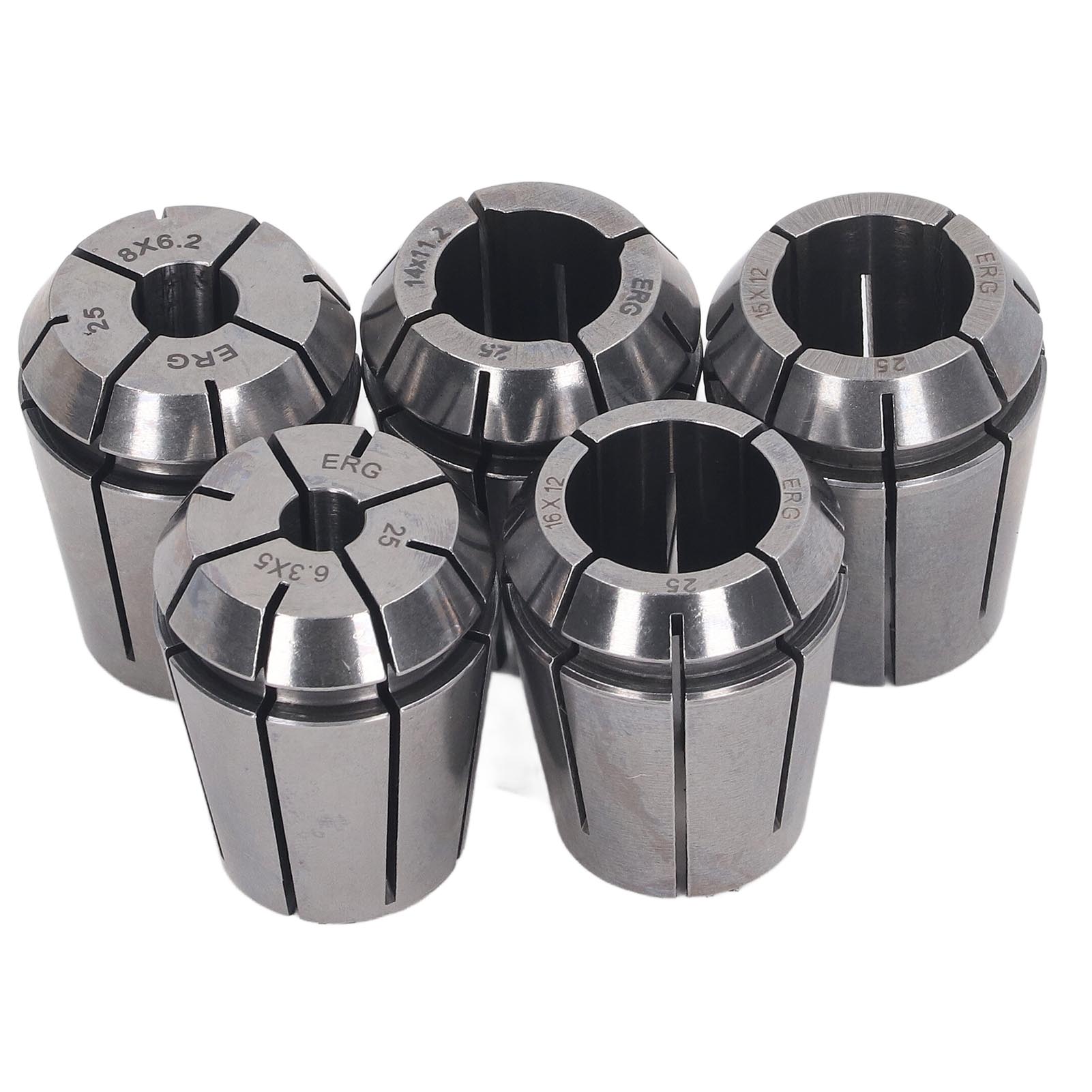 5-teiliges Spannzangenset Aus Hochkohlenstoffhaltigem Stahl Mit Starker Klemmkraft Und Hoher Präzision Für Cnc-dreh- Und Fräsmaschinen