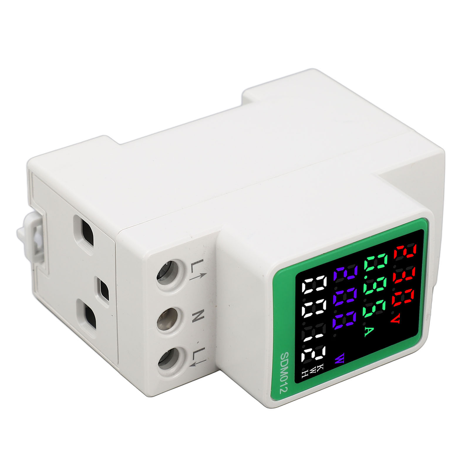 Digitaler Energiezähler Mit Led-anzeige, Din-schienen-spannungs-, Strom- Und Frequenzmessgerät, Leistungsmesser, Stromverbrauchsmonitor, Ac70–150 V