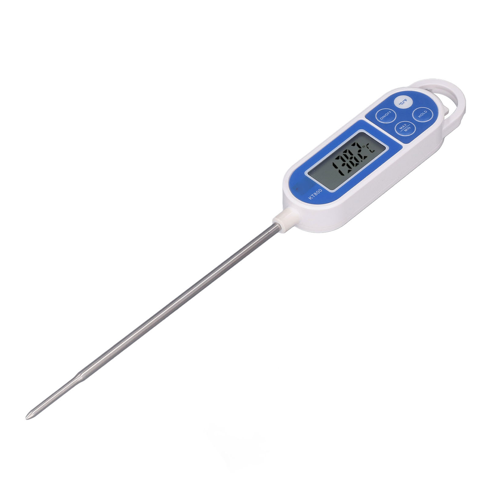 Digitales Thermometer Mit Langer Sonde, Wasserdicht, Hintergrundbeleuchtet, Schnelle Temperaturanzeige Für Fleisch Und Andere Lebensmittel