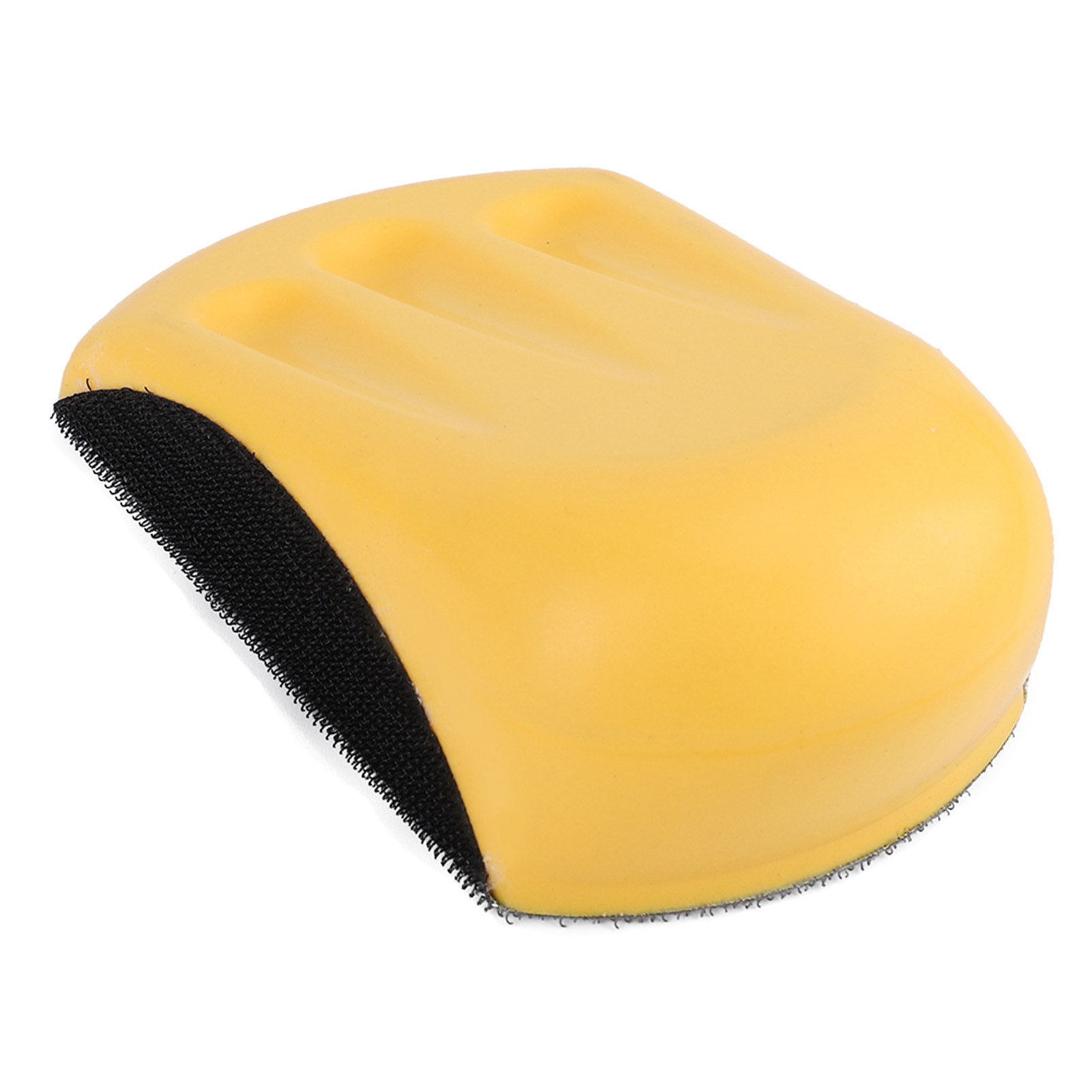 Schleifklotz Aus Pu-schaum, Weich, Elastisch, Mit Klettverschluss, Mittlere Größe, Ergonomisches Handschleifwerkzeug Zum Polieren, 5 Zoll (125 Mm)
