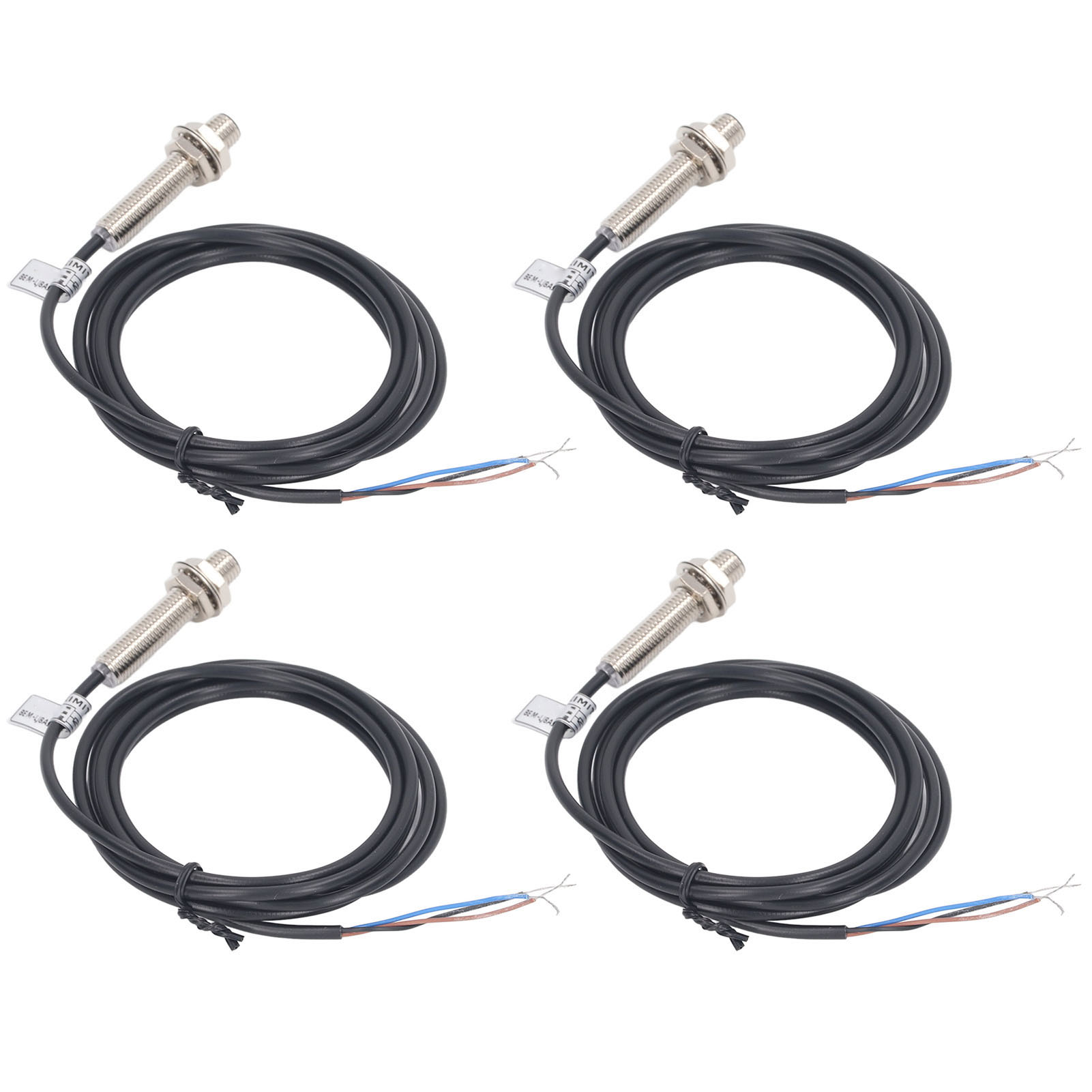 4 Induktive Näherungsschalter, 8 Mm Durchmesser, Npn-ausgang, 3-adriger Öffnerkontakt, 6–36 V Dc