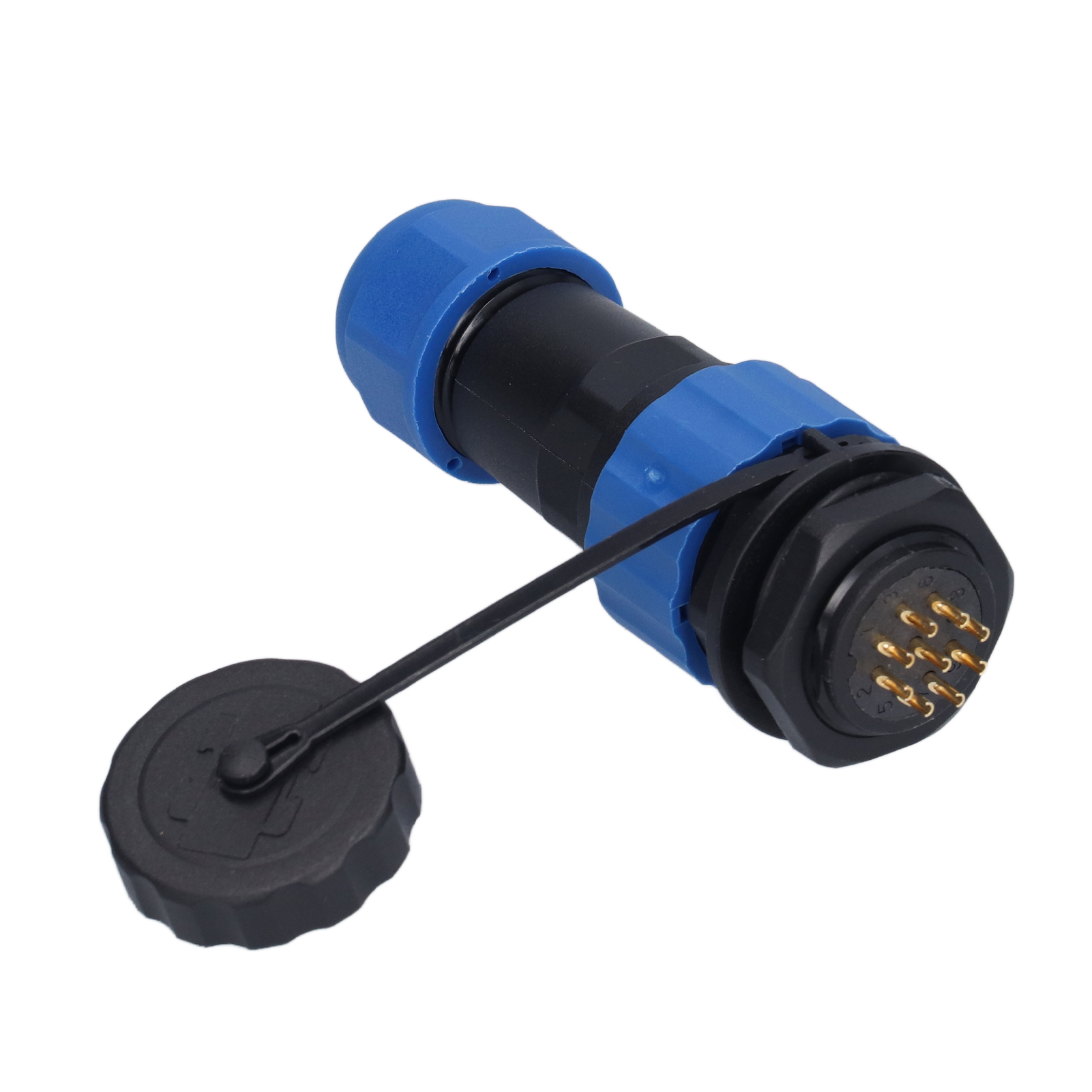 Luftfahrtstecker Ip68 Wasserdichter Stecker Mit Rückseitiger Mutter, Stecker Und Buchse, Stoßverbinder, 250 V, 5 A, Sp209-stift