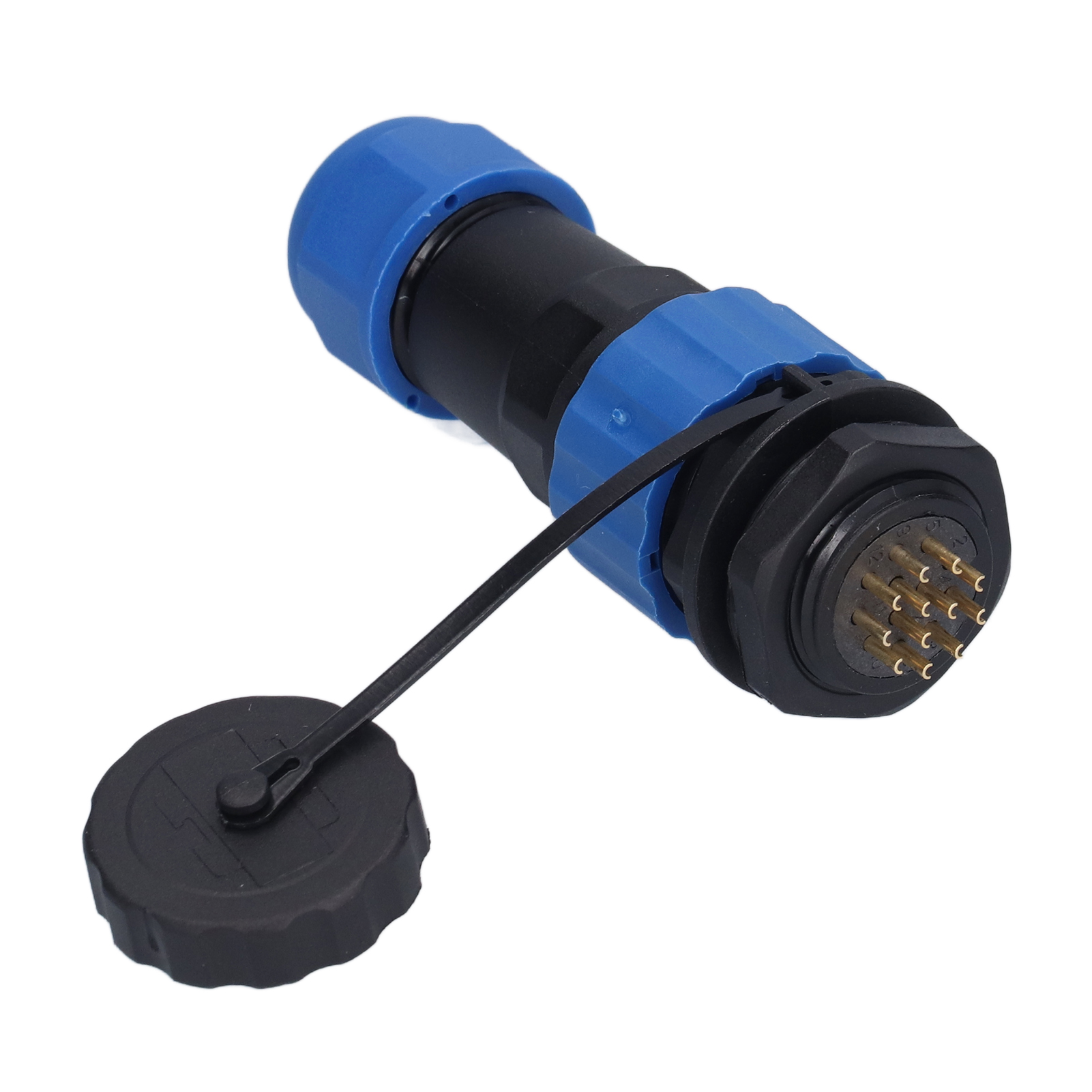 Luftfahrtstecker Ip68 Wasserdichter Stecker Mit Rückseitiger Mutter, Stecker Und Buchse, Stoßverbinder, 250 V, 5 A, Sp2012-stift