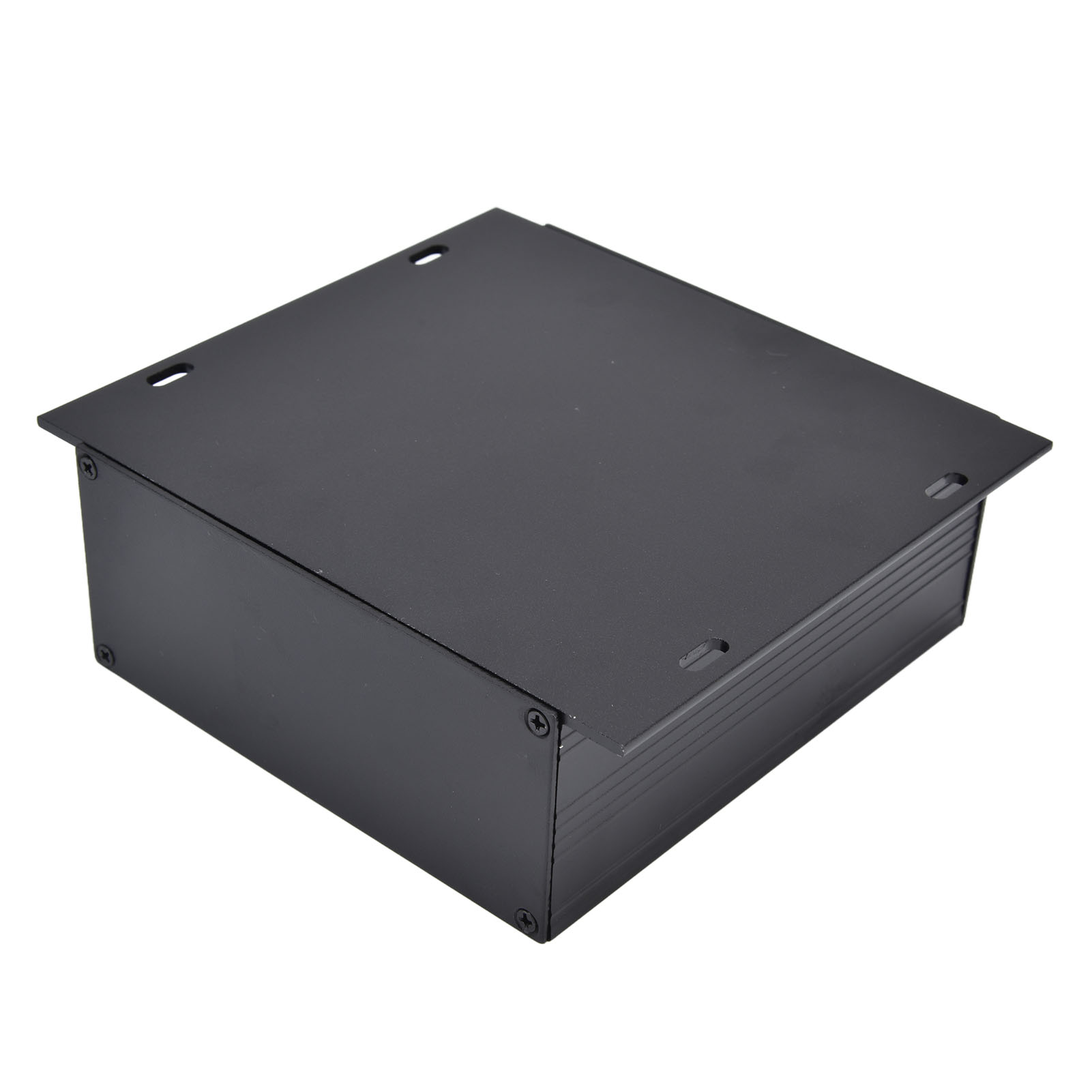Elektroverteilerkasten Aus Aluminiumlegierung, Integriertes Gehäuse, 47 X 133 X 120 Mm, Matt Schwarz