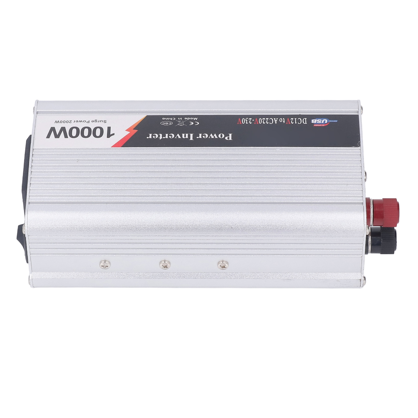 Fahrzeug-wechselrichter 1000w Mit Usb-anschluss, Leisem Lüfter, 12v Dc Auf 220-230v Ac