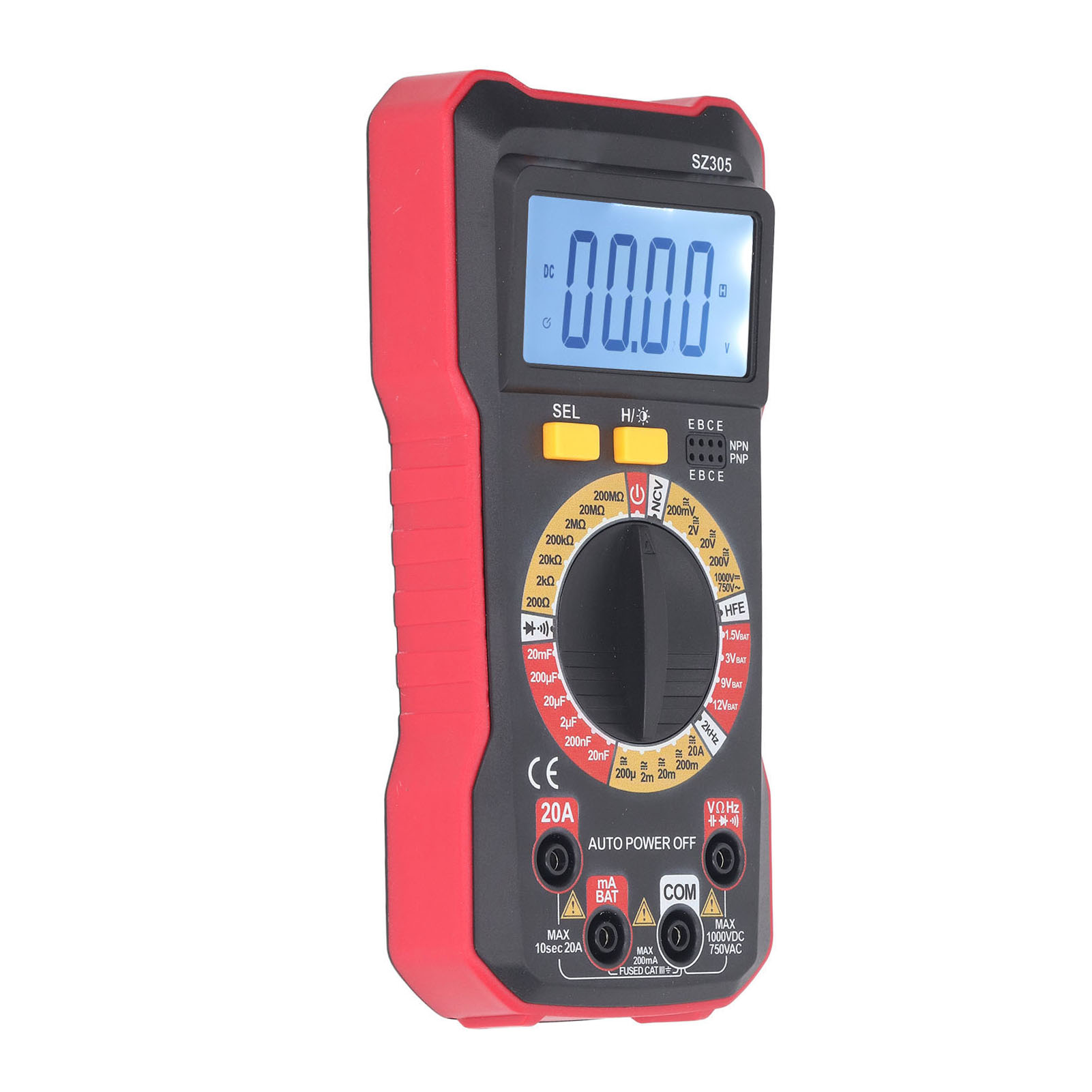Digitales Multimeter, Hochpräzises Wechselspannungsmessgerät, 2000 Zähler, Berührungsloses Voltmeter/amperemeter Sz305