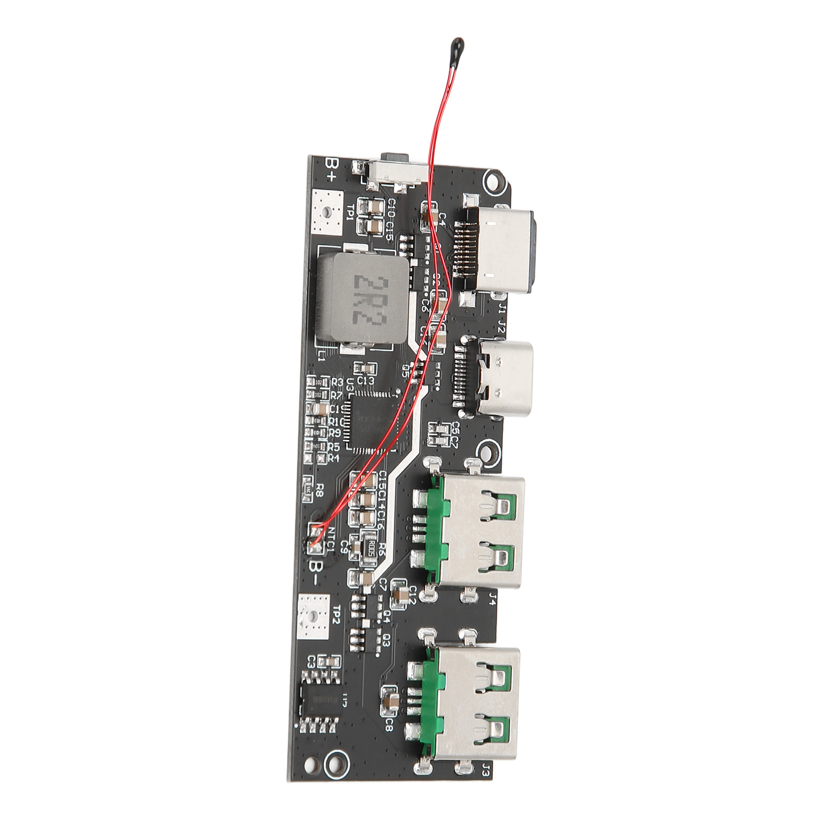 Mobiles Lademodul Mit 5 Anschlüssen, Dual-way-micro-typ-c-usb-schnellladeplatine (4,5–13,5 V)