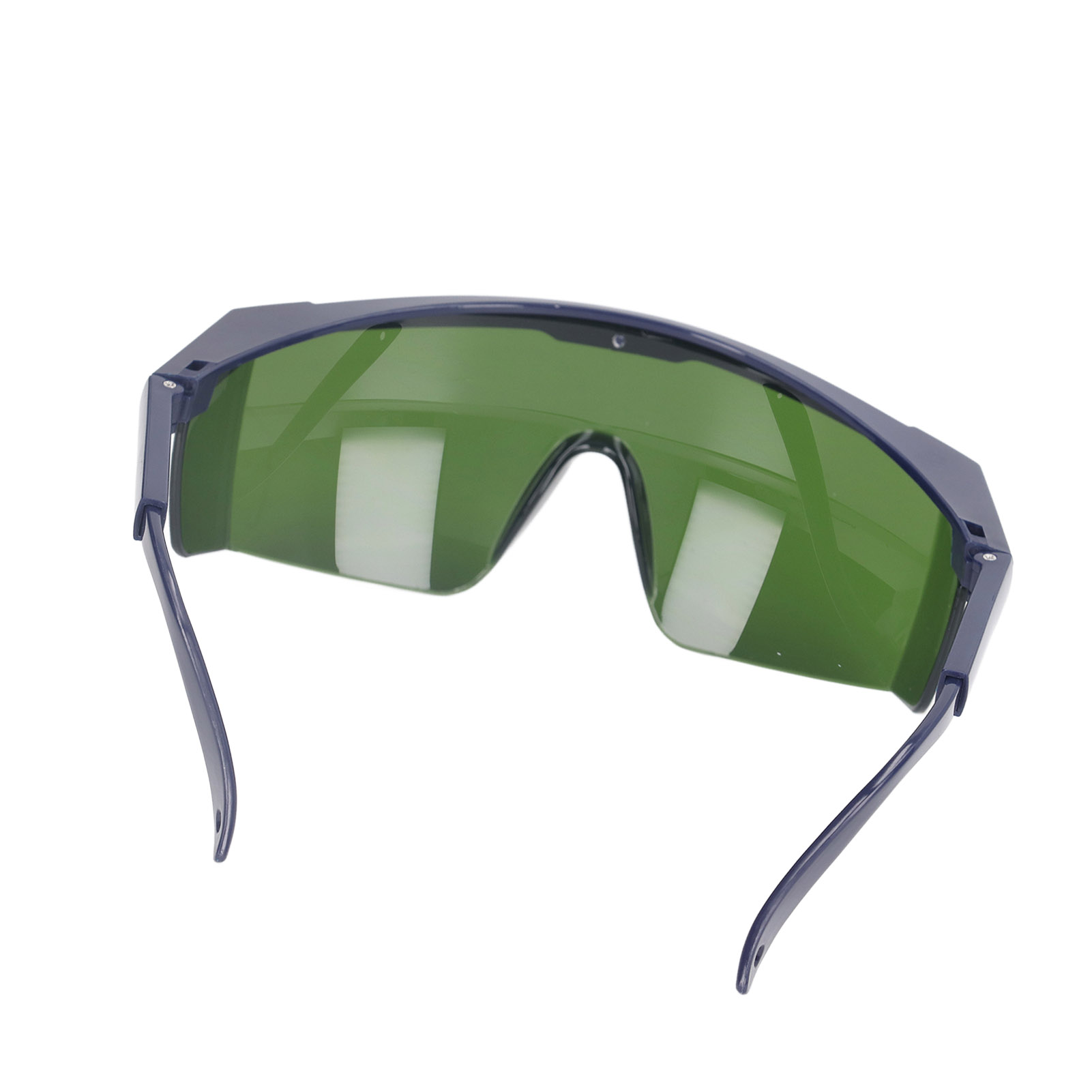 Laserschutzbrille Mit Optischen Fasern, Grüne Gläser, Blauer Rahmen, 740–1100 Nm