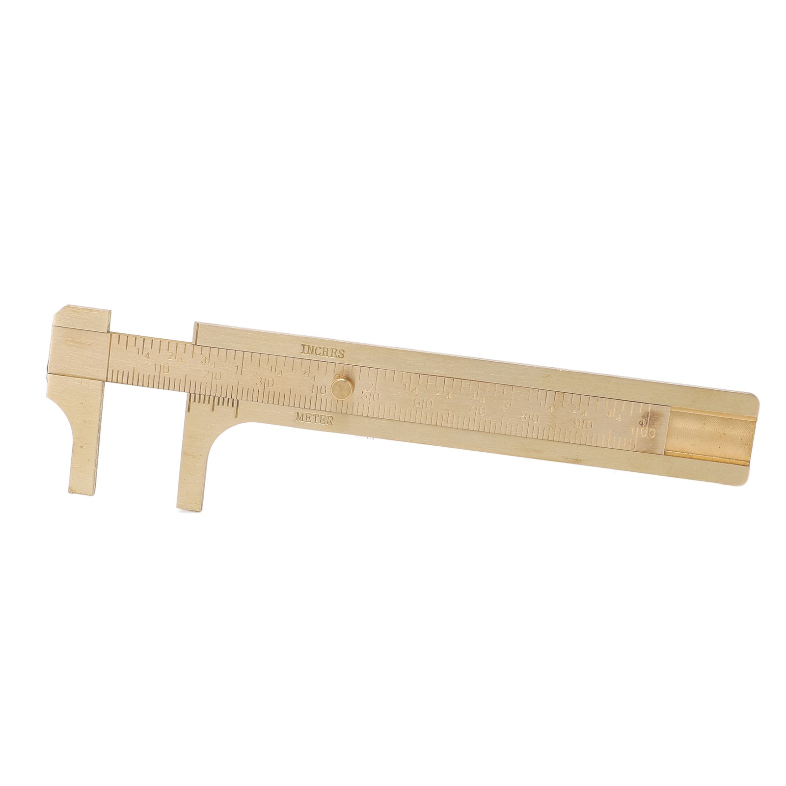 Messschieber Aus Messing, Metrisch, Zoll, Doppelskala, Retro-stil, Messwerkzeug Für Reparaturen, 100-mm-skala