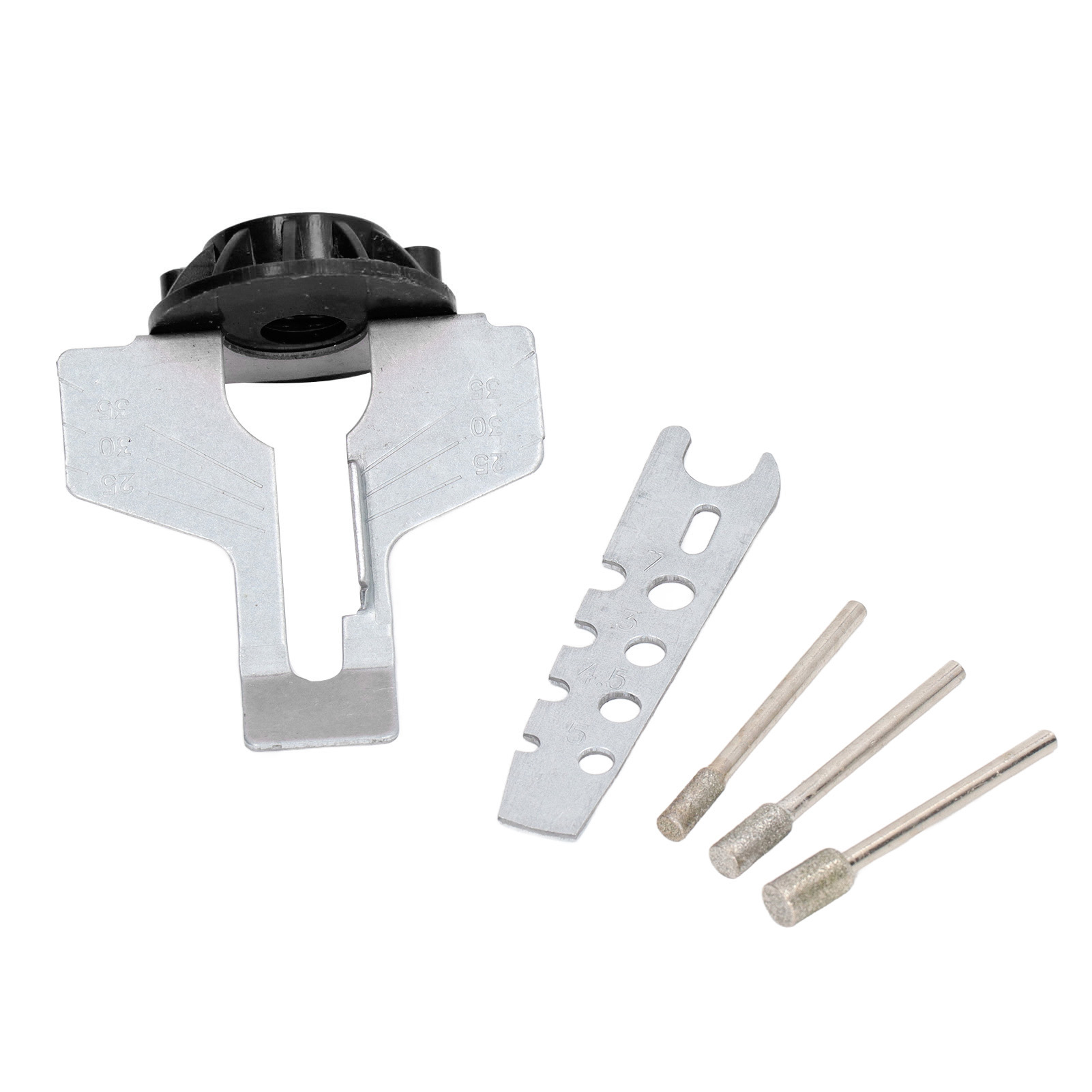 Kettensägen-schärfaufsatz, Hss-kettensägen-rotationsschärfwerkzeug-set, Schwarz