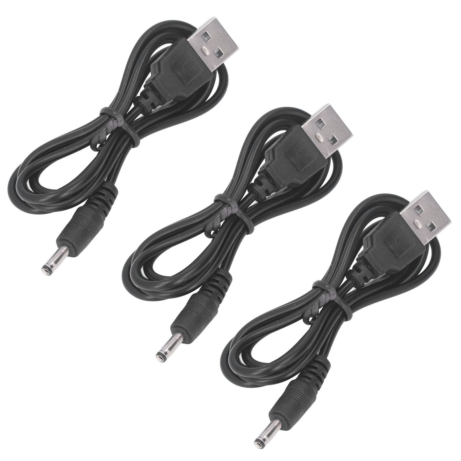 3 Stück Usb-ladekabel (3,5 X 1,35 Mm Klinkenstecker, 5 V Gleichstrom) Für Ventilator, Handy Und Lautsprecher