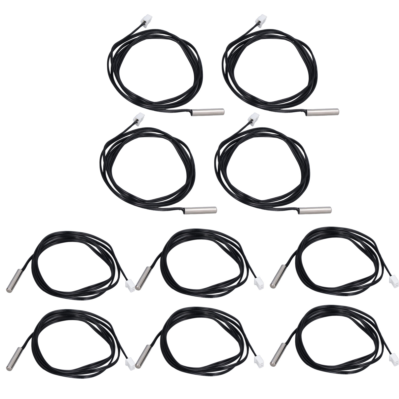 10 Stück Thermistor-sensor Ntc Temperaturfühler 5x25mm Zylindrischer Kopf Zur Messung 5k B3470