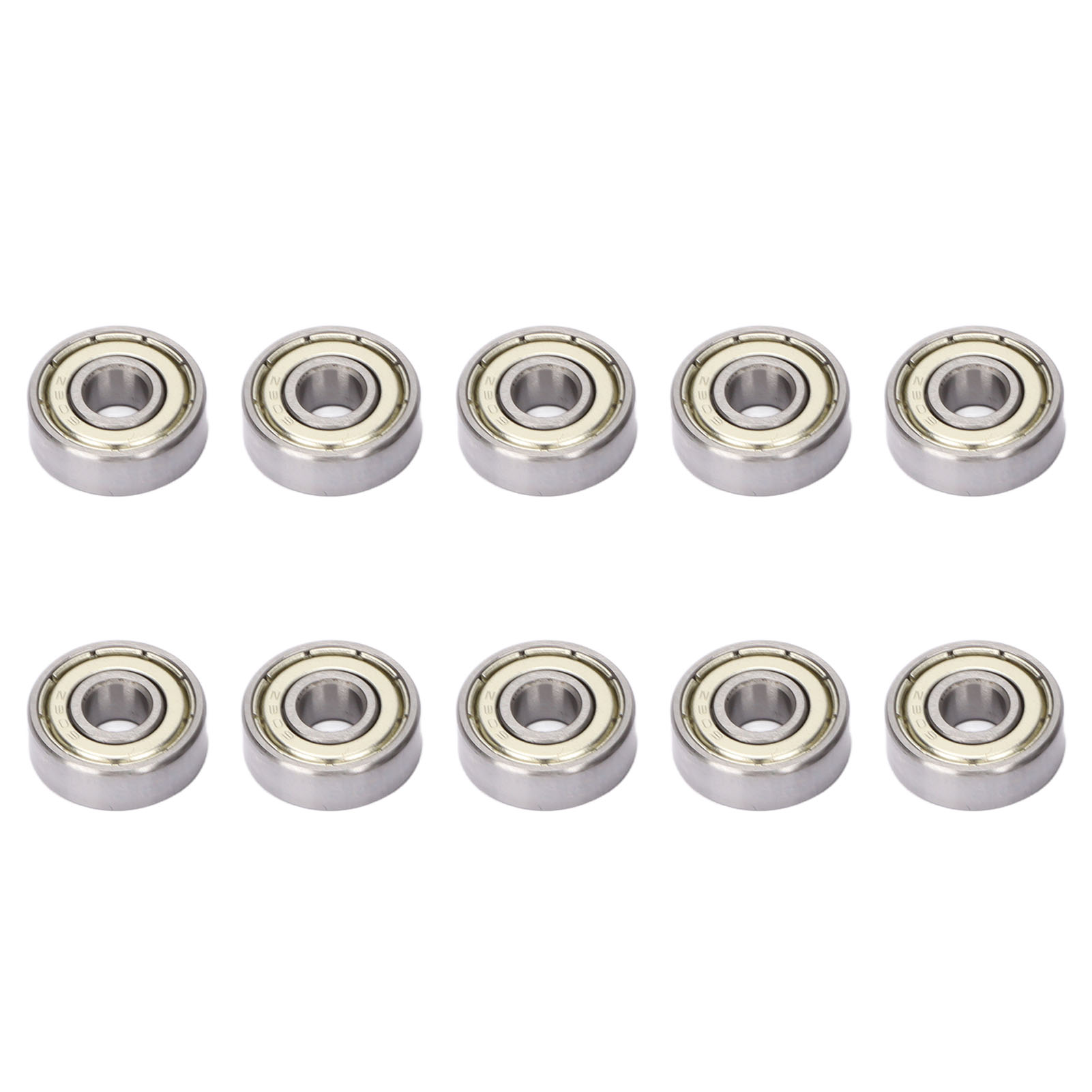 10-teiliges Set Aus Rillenkugellagern Mit Doppelter Abdichtung, 6x17x6 Mm, Stahl, Für Maschinen Und Anlagen