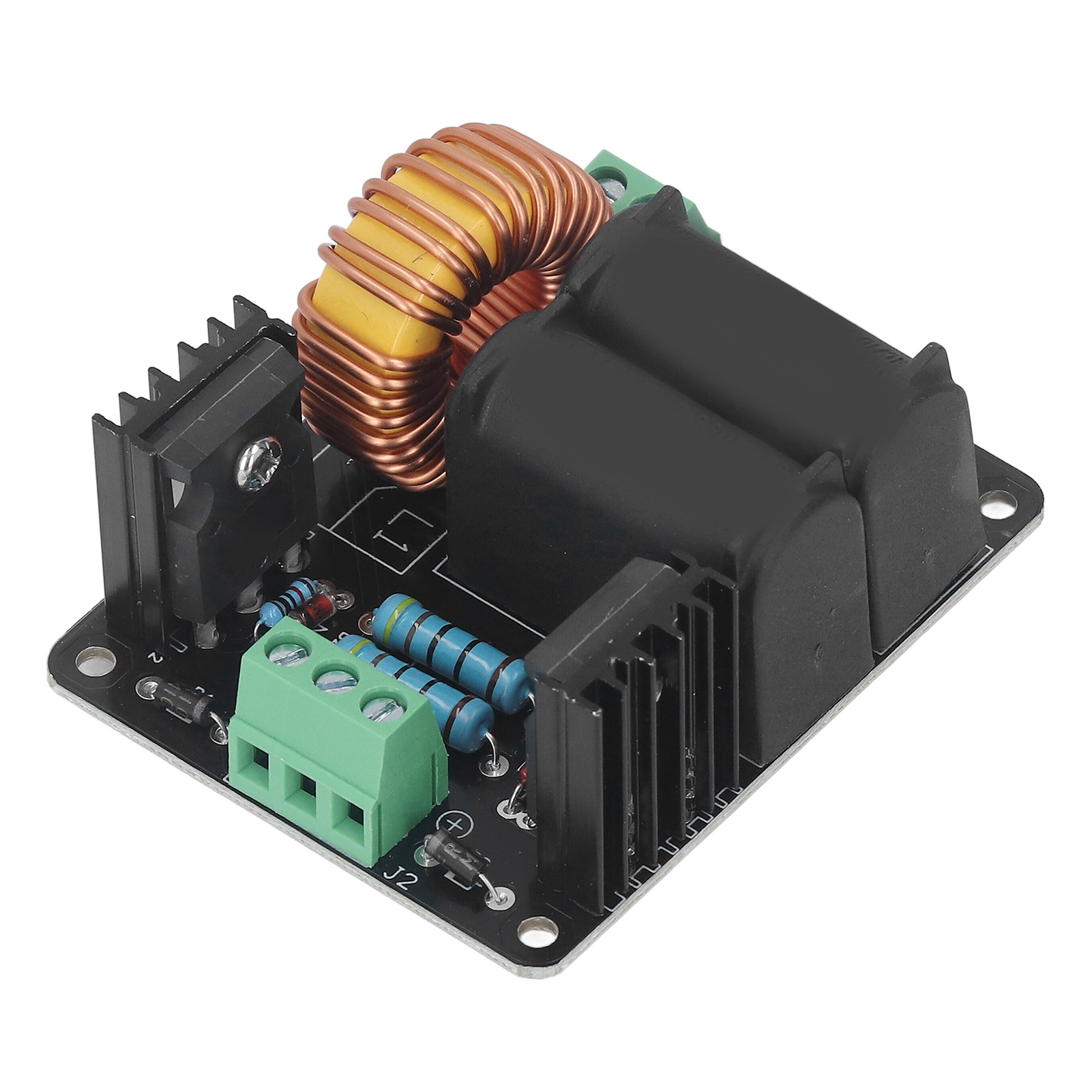Zvs-treiberplatine Induktionsheizungs-hochspannungsmodul Spannungsschalter 12–24 V Dc-eingang