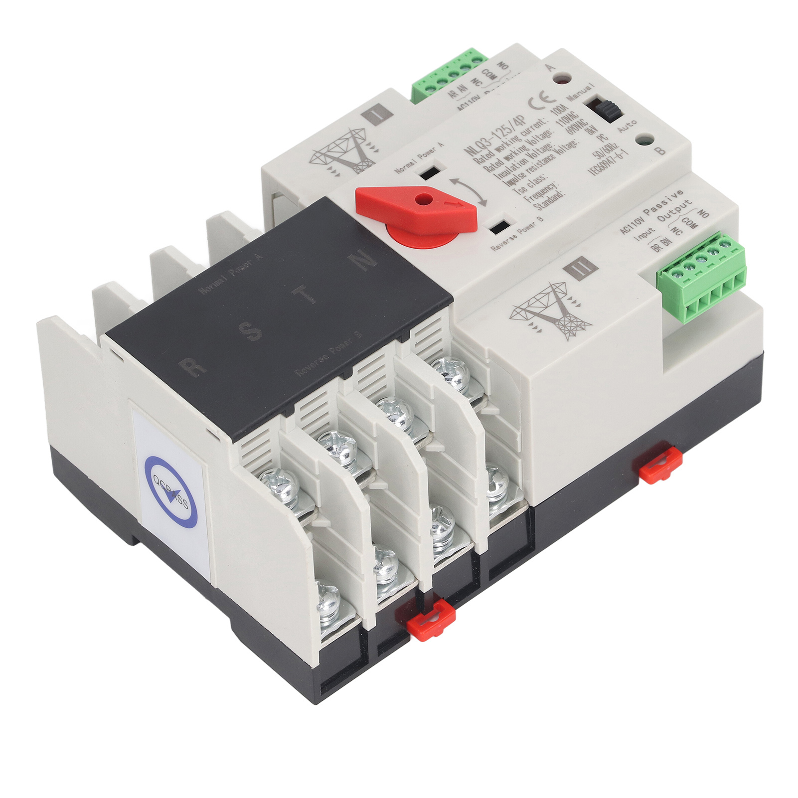 Automatischer Dual-power-umschalter Mit 4-poligem Millisekunden-schaltregler, Ac110v 100a Netzanschluss