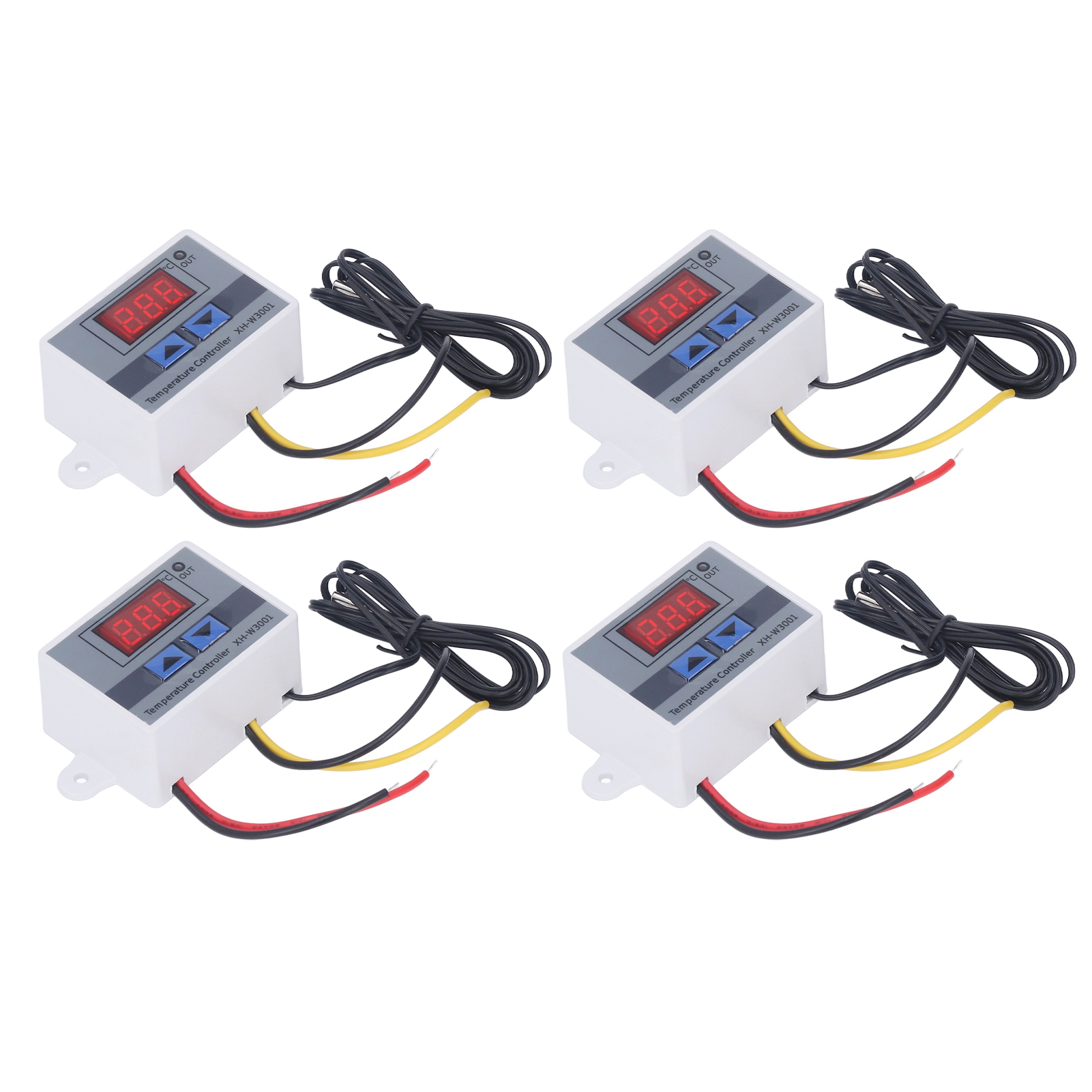 4 Stück Led-digital-temperaturregler-heiz-/kühlthermostat-schaltmodul 12 V 120 W