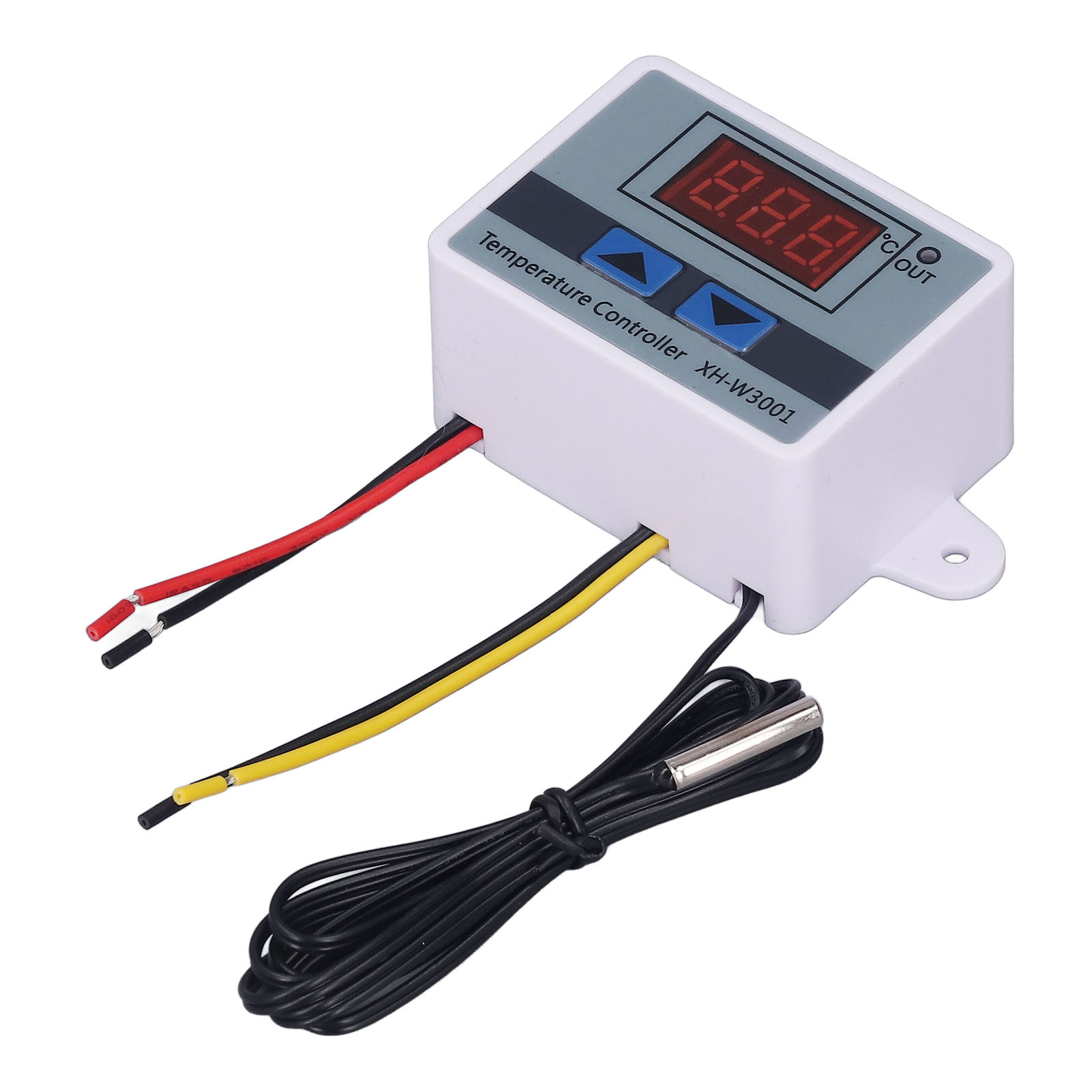 2er-pack 1500w Digitaler Led-temperaturregler Mit Wasserdichter Sonde Und Schnellanschluss-thermostat Ac110‐220v