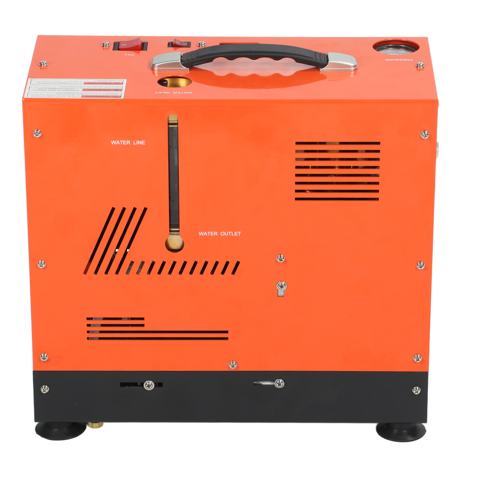 Tragbarer Luftkompressor 100–300 Bar (1500–4500 Psi) Mit Automatischer Abschaltung, Doppelzylinder-pcp-luftkompressor, 1,5–1,8 Cfm, Eu-stecker, 220 V