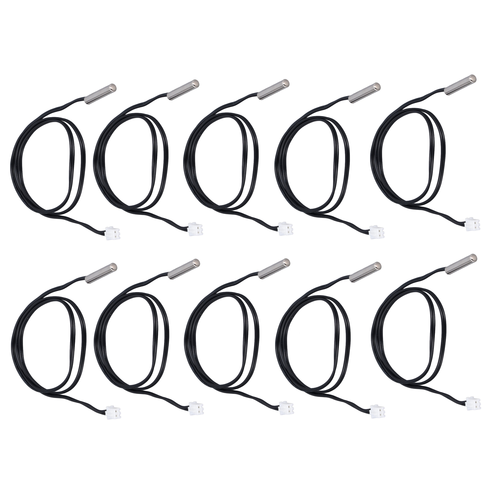 10 Stück Temperaturfühler Ntc-thermistor-temperaturwandler 5x25mm Zylindrischer Kopf 500mm5k B3470