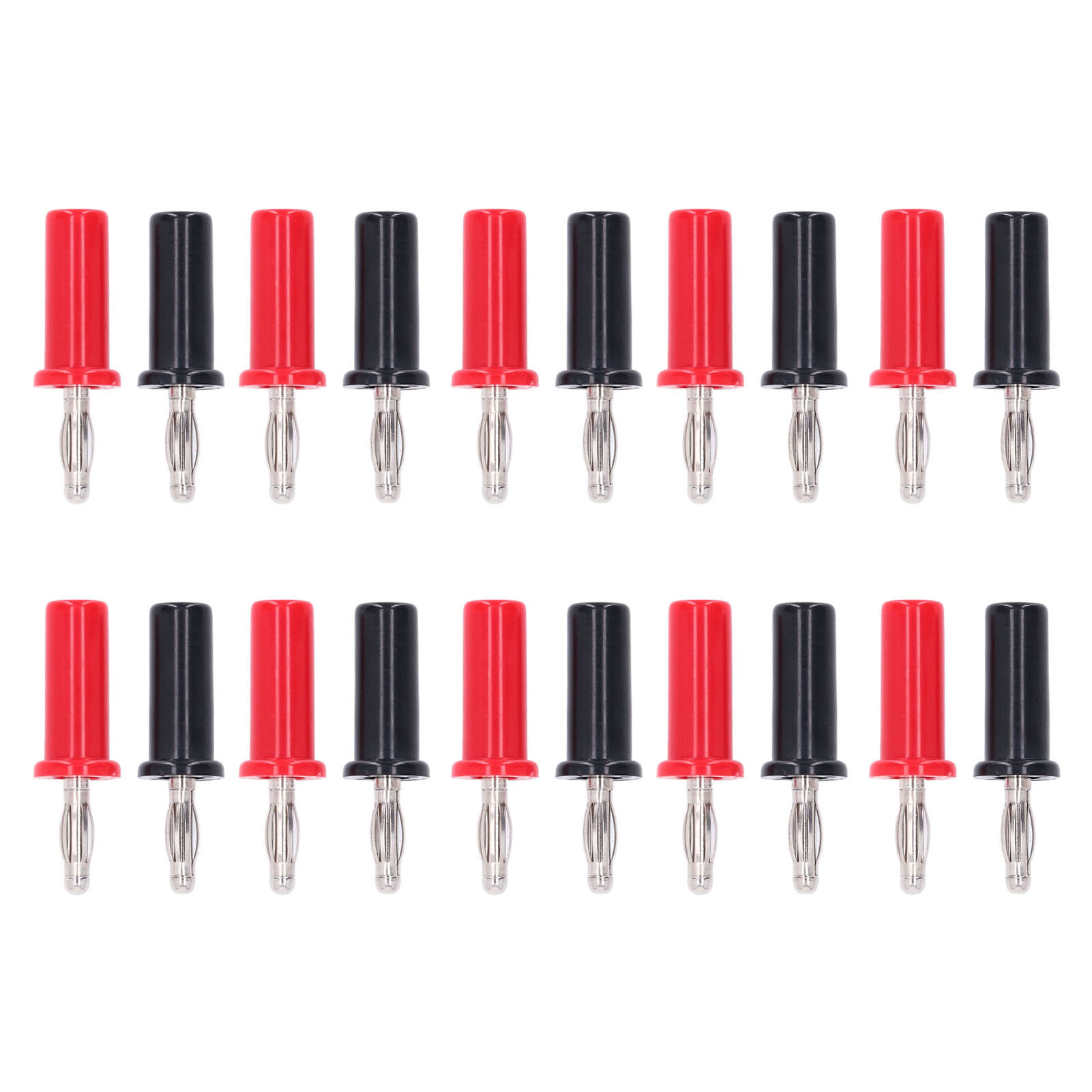 10 Sets 4mm Bananenstecker Messing Lötanschluss Stecker Laternenform Rot Und Schwarz J.10013