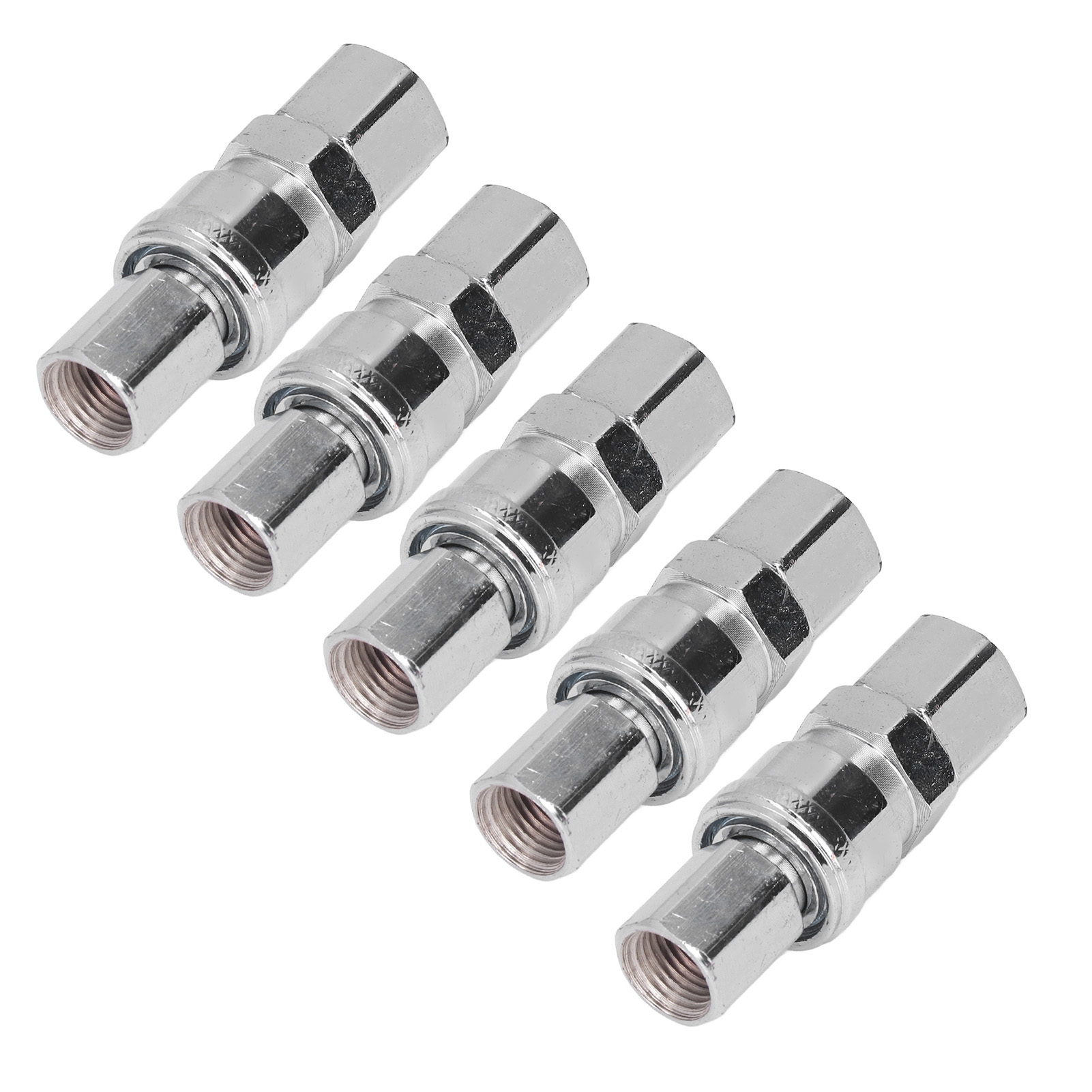 5 Sets Luftkupplungen, Vernickelter Edelstahl, Pneumatische Schnellkupplungen Und Stecker-set (1/4 Innengewinde (sf+pf-20))