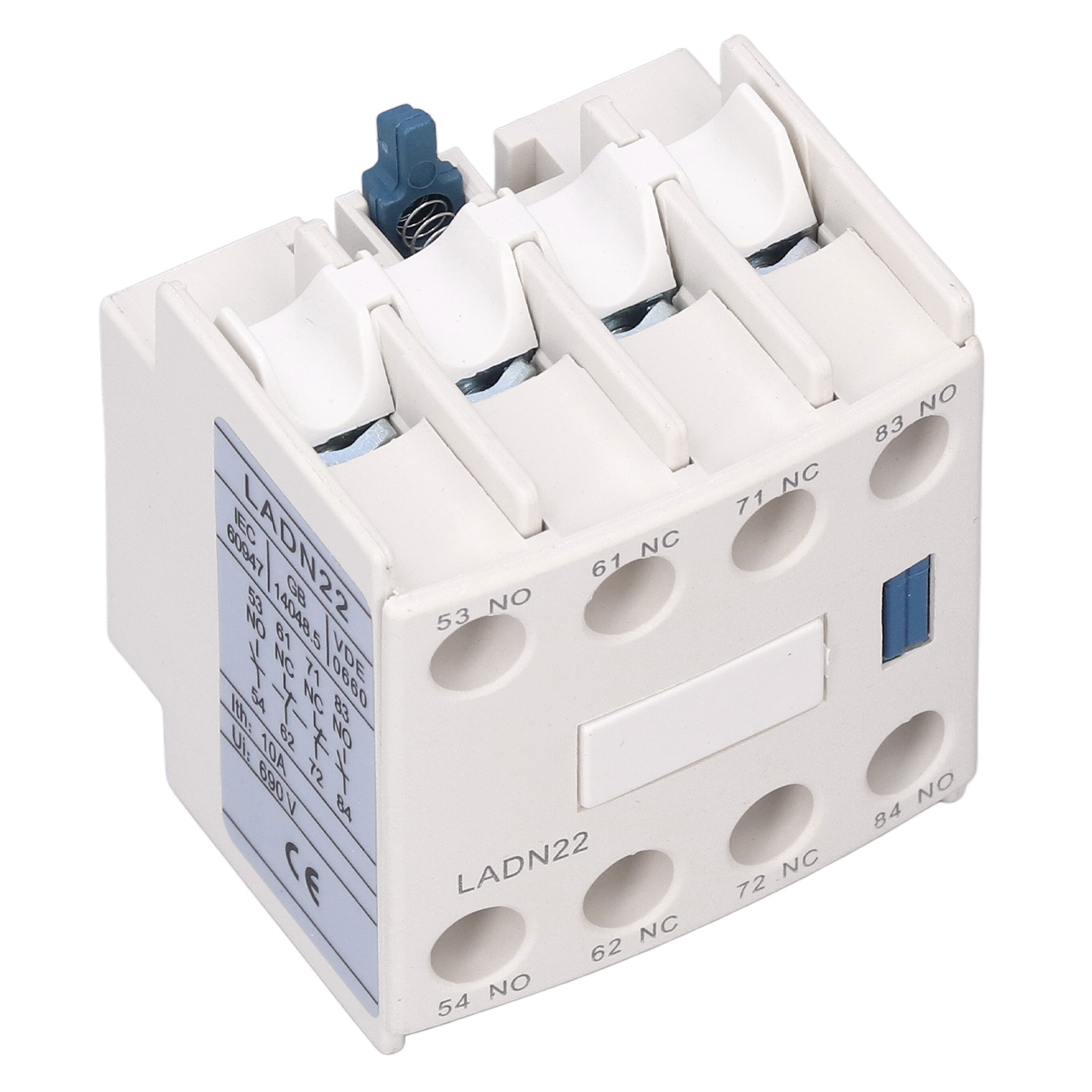 Tragbares Hilfsschalterblock-ac-stromkreisschutz-kontaktmodul Zur Verwendung Mit Cjx2-schütz (f422(ladn22) 2no+2nc)