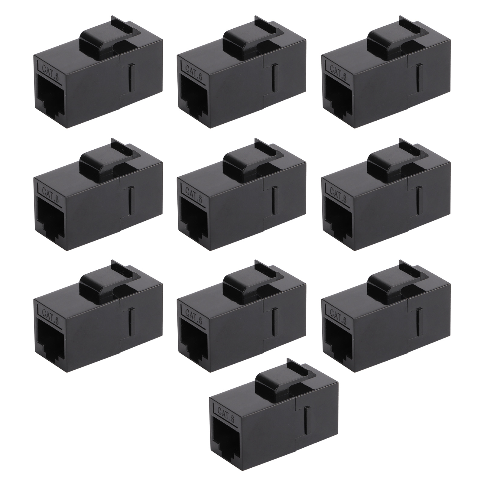 10 Stück Ethernet-kabelverbinder Aus Abs Für Stabile Übertragung, Rj45-kabelverlängerungsverbinder Für Netzwerkkommunikation
