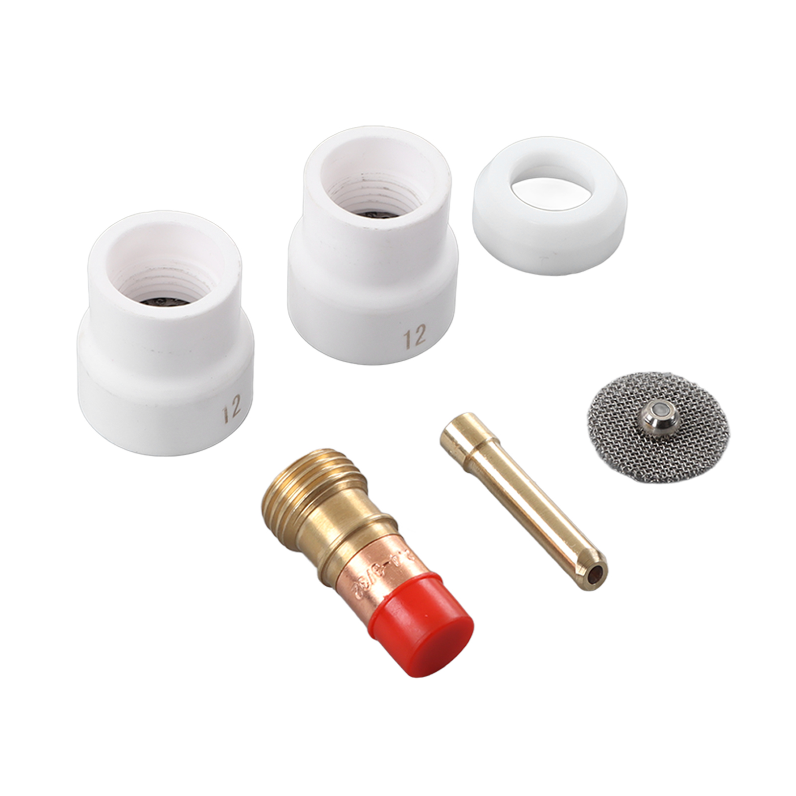 6-teiliges Brenneradapter-set Aus Keramik-rotkupfer, Gratfreier Schweißbrenner-halterungssatz Für Wp17, 18 Und 26