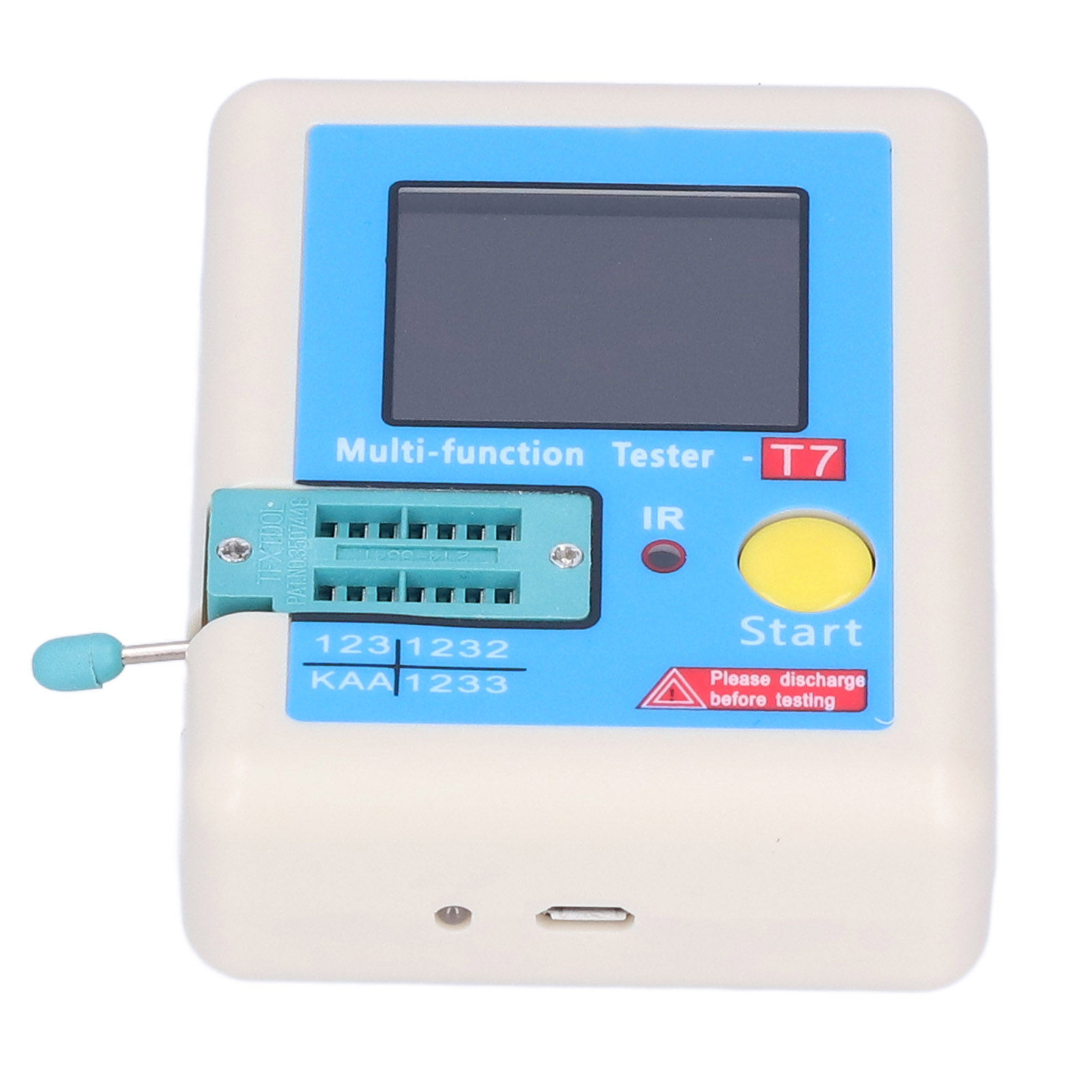 Lcrt7 Hochgeschwindigkeits-transistortester Mit Farbbildschirm, Transistordetektor, Kapazitäts- Und Widerstandsmessgerät