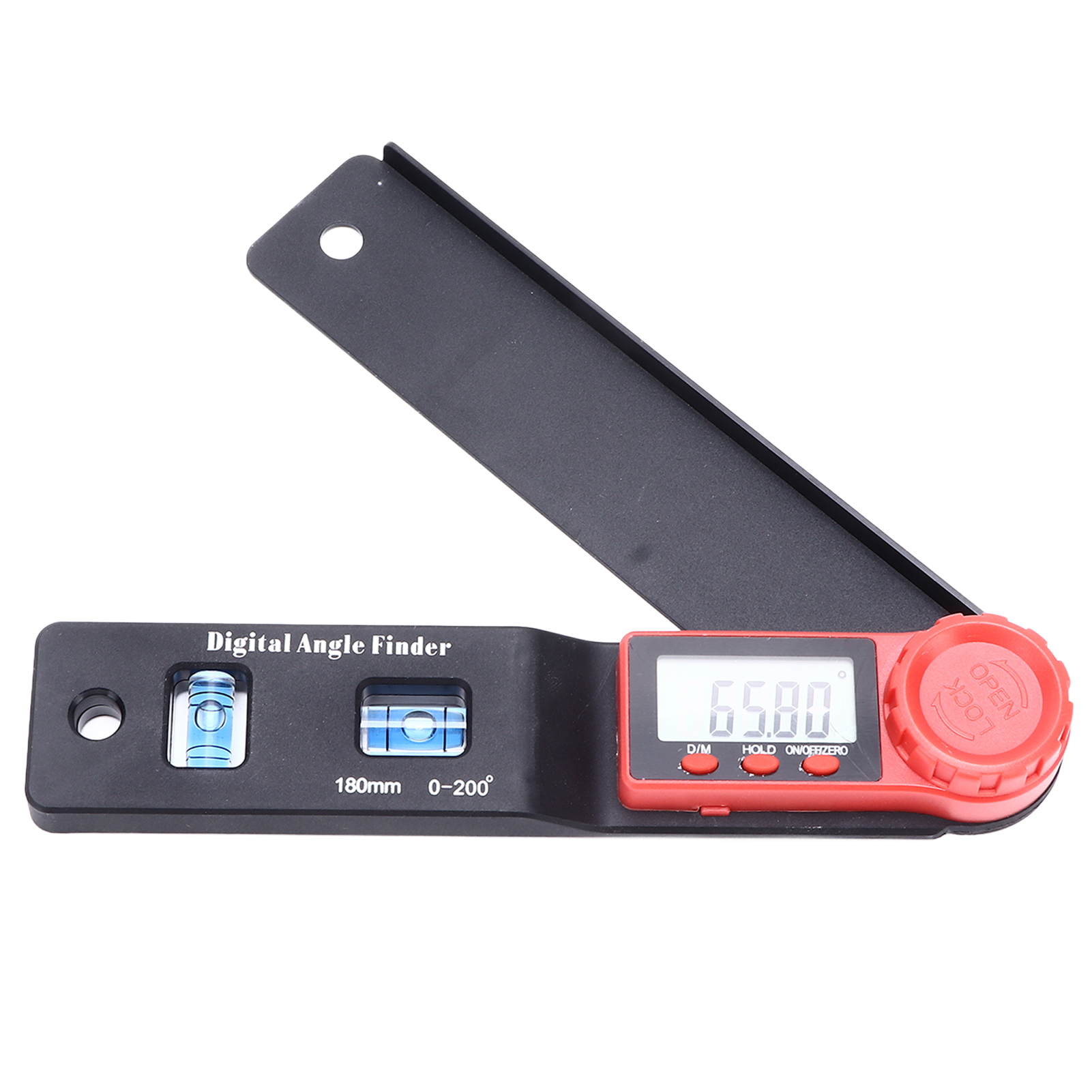 0–200° Digitalanzeige Winkelmesser, Hochpräzise Elektronische Wasserwaage, Winkelmesser, Goniometer