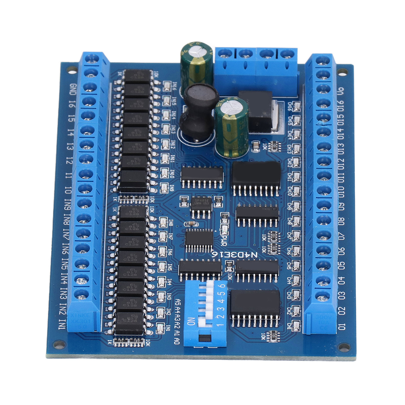Erweiterungsplatine Mit 16 Eingängen Und 16 Ausgängen, Rs485-fernsteuerungsschalter, Sps-e/a-modul, Dc 6,5–30 V (nur Mit Platine)