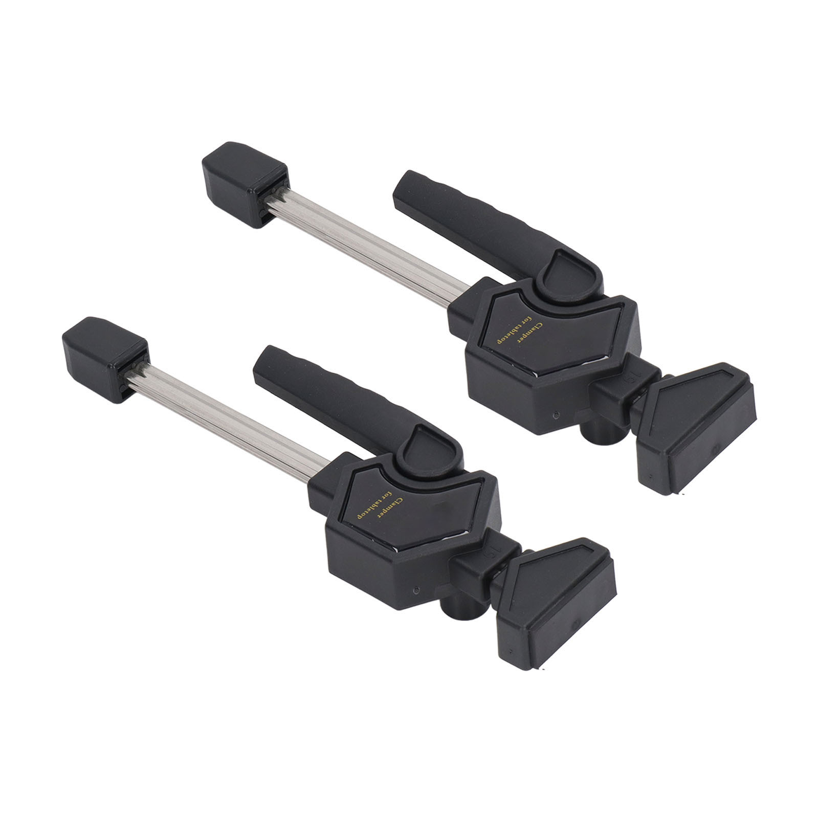 2 Stück Spannelemente, Schwarzer Ergonomischer Griff, Verstellbare, Arbeitssparende Schnellspannklemmen Für Holzbearbeitung, Geeignet Für Bretter Bis 19 Mm / 0,75 Zoll