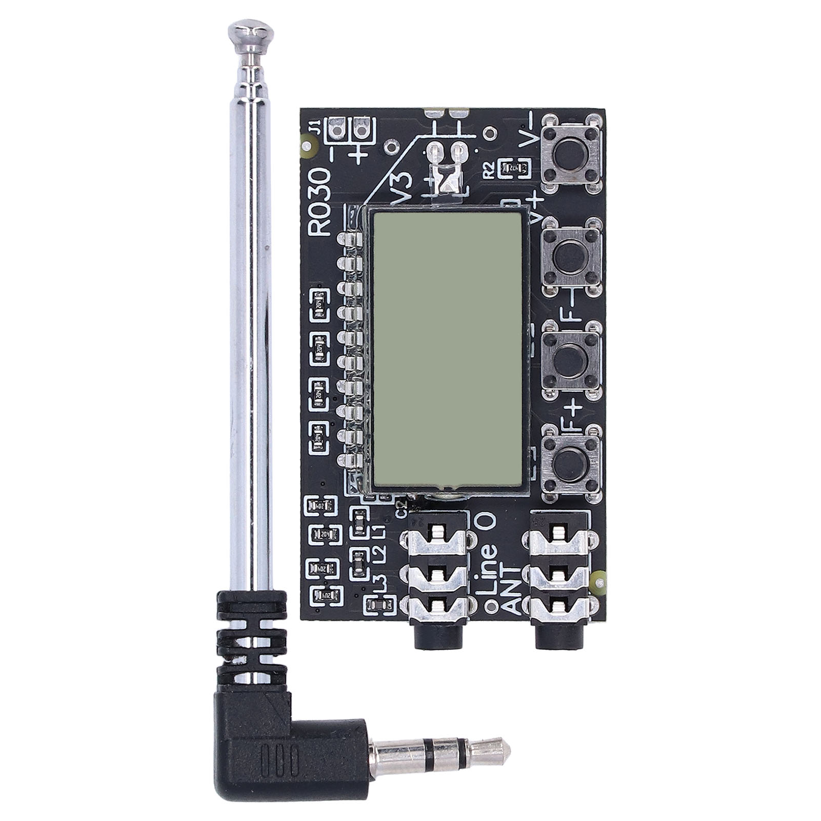 Dc 3,0 V–12 V Fm-empfangsplatine Mit Digitalanzeige, Drahtloses Stereo-audiomodul, 76,0–108,0 Mhz