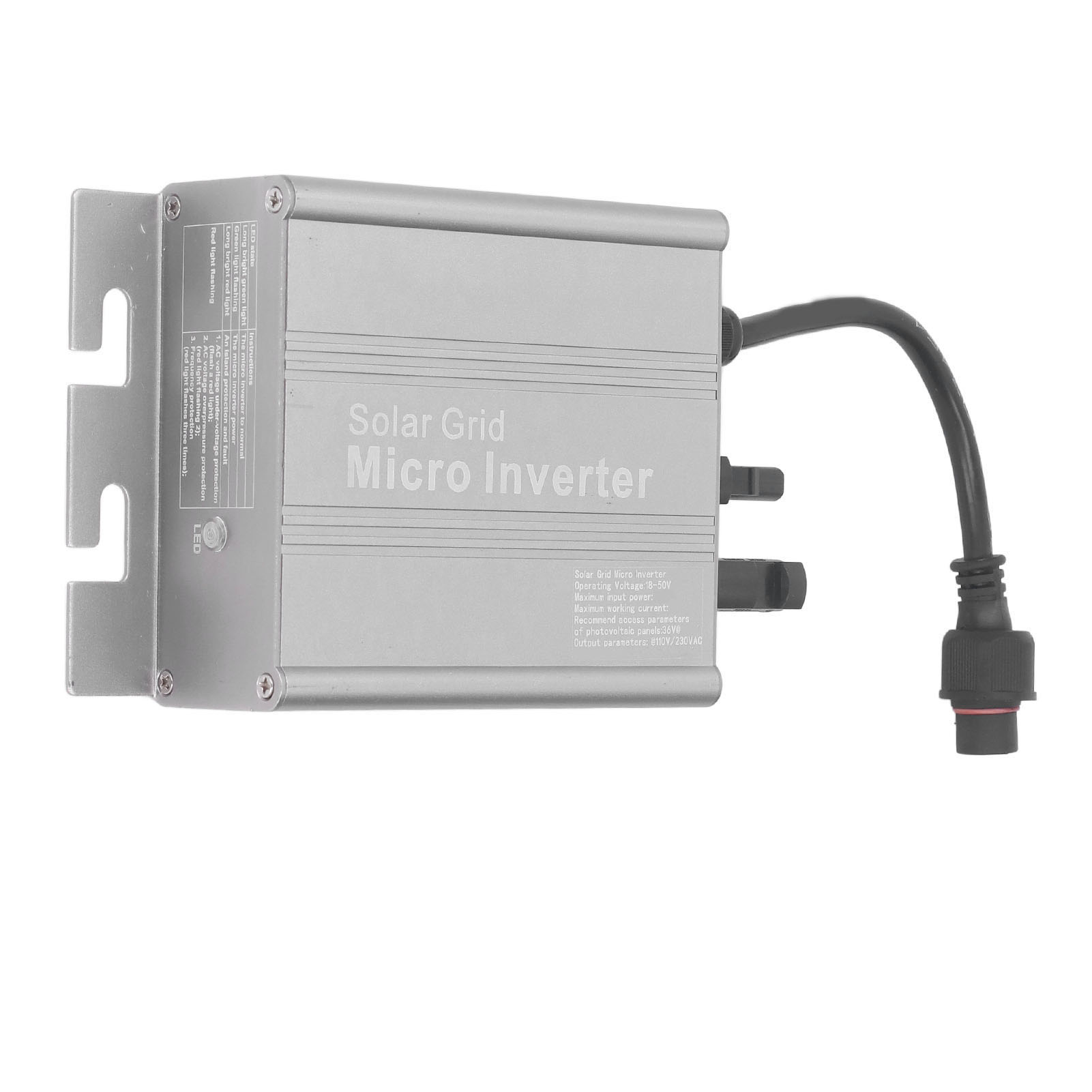 Solar-netzwechselrichter, Ip65 Wasserdicht, Automatische Mppt-reglererkennung, Reiner Sinus-wechselrichter, 120 V/230 V Ac, 300 W