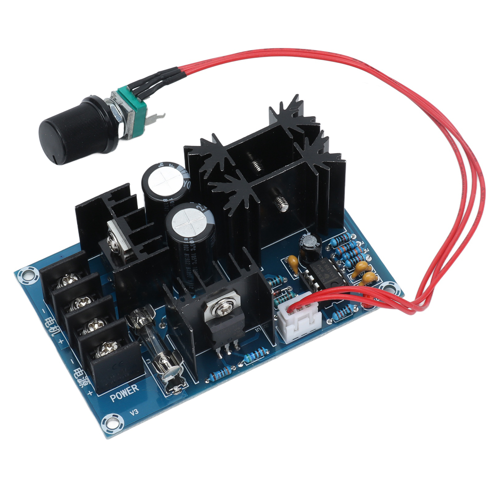 Gleichstrommotor-steuerungsmodul Mit Pwm-regler, Hochleistungs-spannungsreglerplatine 12–40 V, 20 A, 800 W