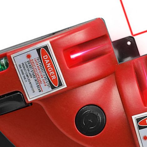 Rechtwinklige Laser-projektionswasserwaage Mit Integriertem Kunststoffgehäuse, Infrarot-linienlaser Für Horizontale Und Vertikale Fliesen, Rot
