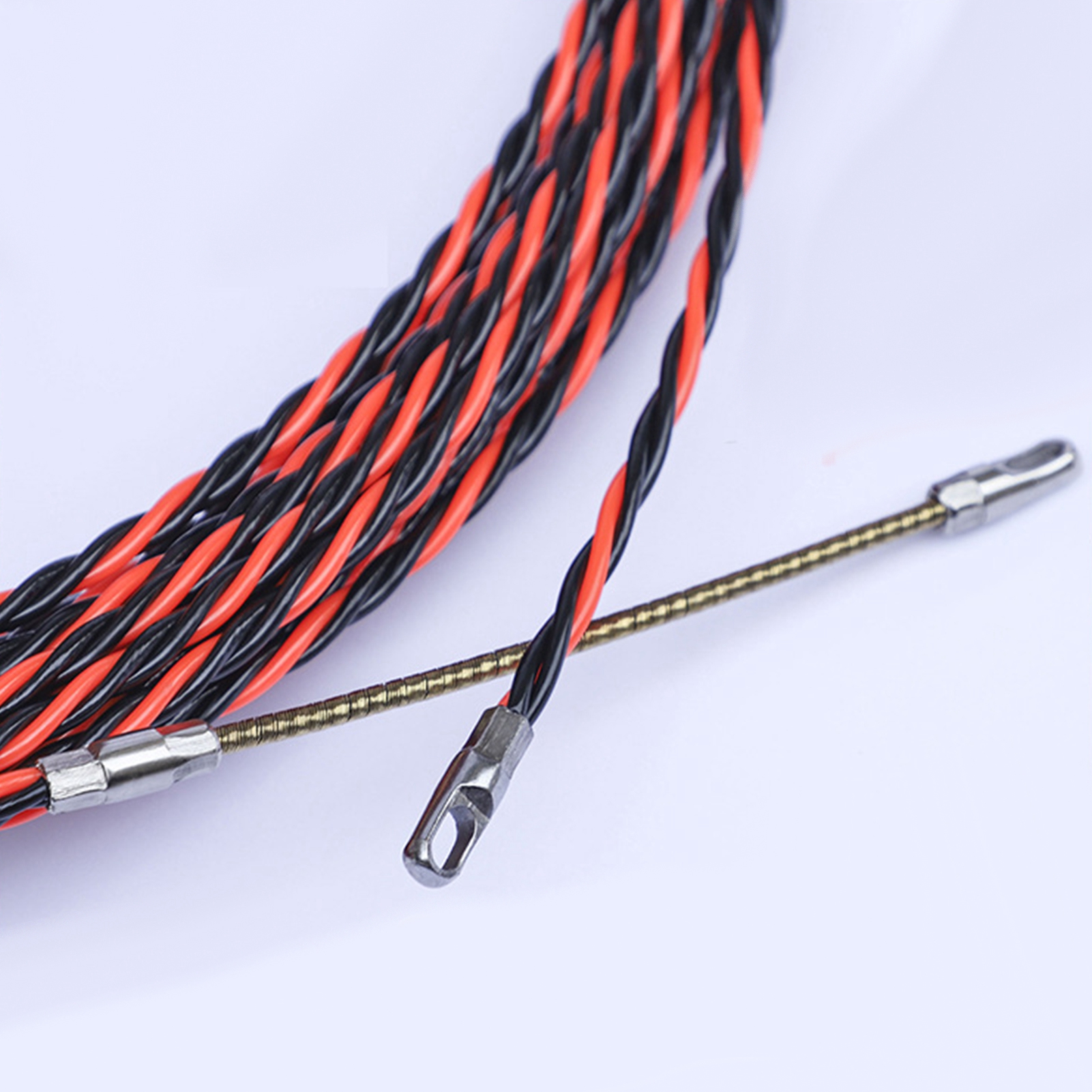 Flachkopf-kabeleinzieher Mit Großem Durchmesser, Flexibel, 3-adrig, Für Elektriker, 20 M / 65,6 Ft