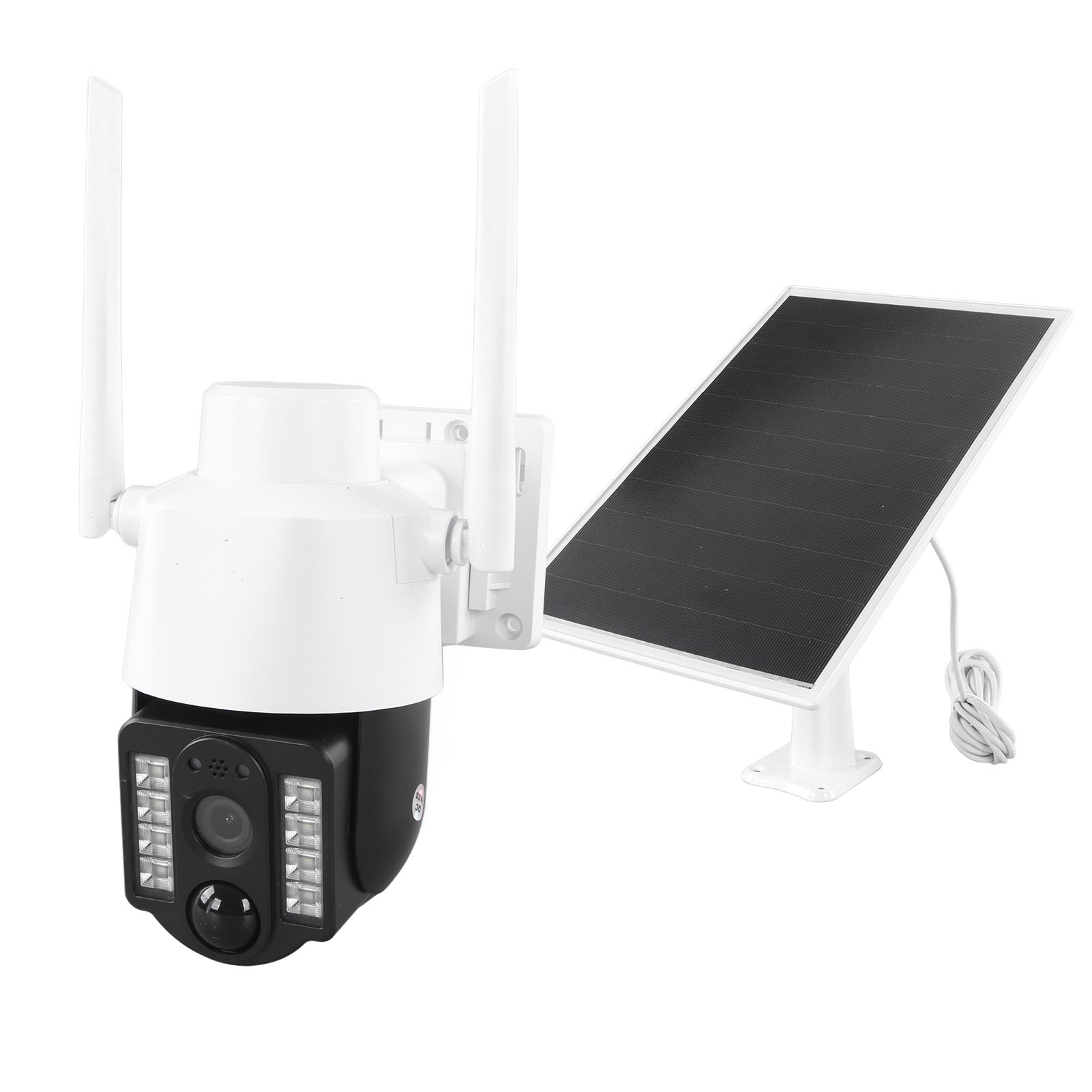 4g-sicherheitskamera, 2 Mp, Rundumsicht, Solarbetrieben, Farbnachtsicht, Ip65 Wasserdicht, Pir-sensor, Außenkamera, Europäische Version
