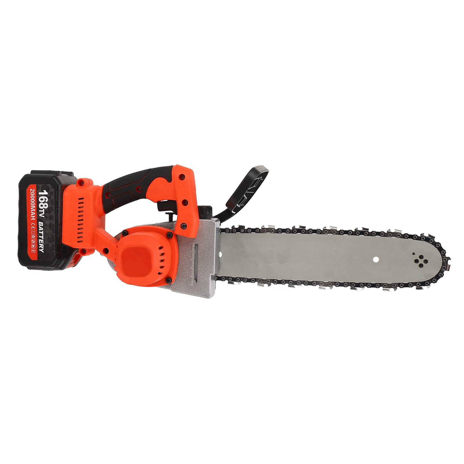 Elektrische Kettensäge, 30 Cm, Bürstenlos, Kabellos, Wiederaufladbar, Tragbar, Für Garten Und Holz, 110–240 V, Eu-stecker